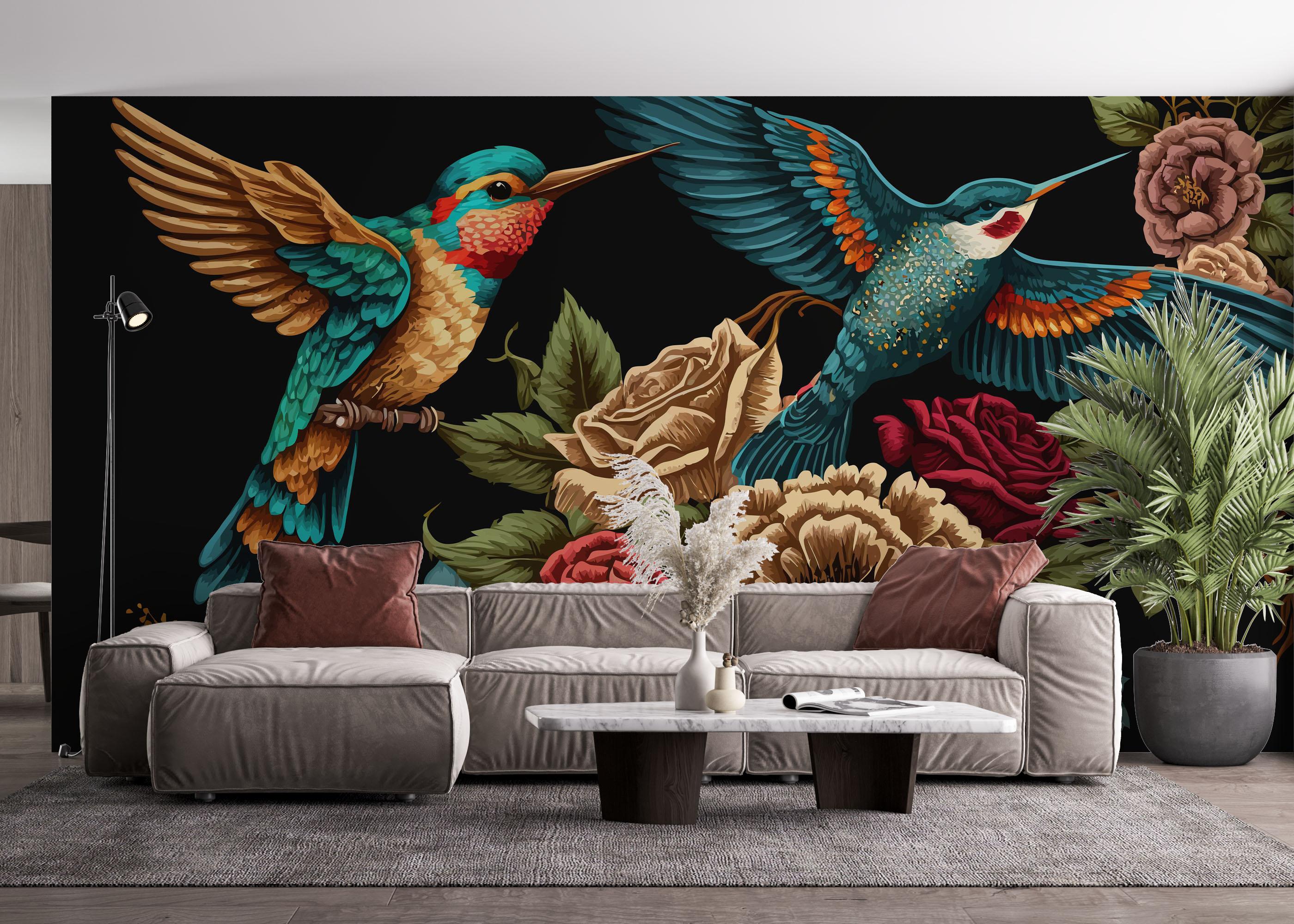 Fototapeta Blue Bird Art mockup 4