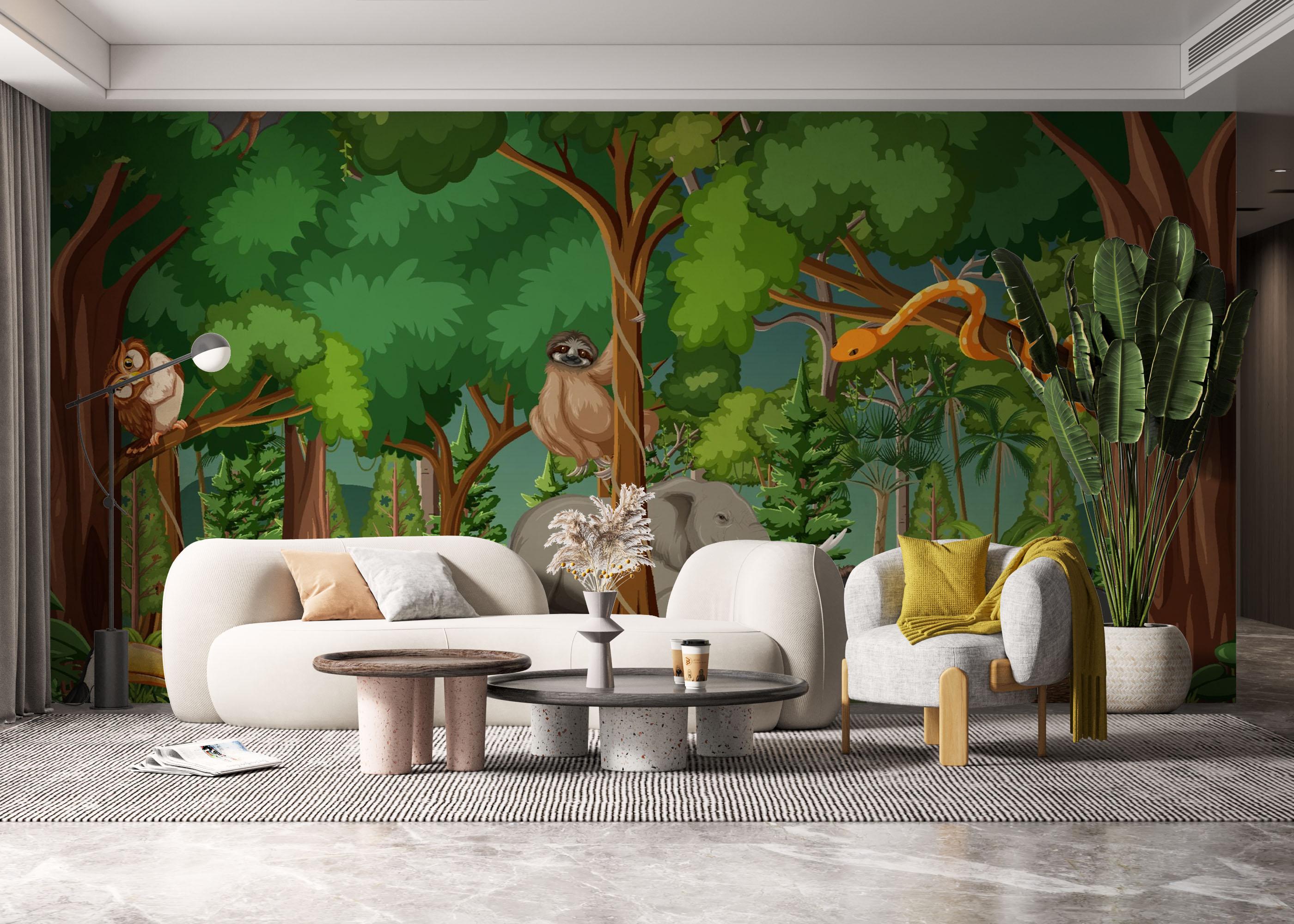 Fototapeta Animal Forest Kids mockup 6