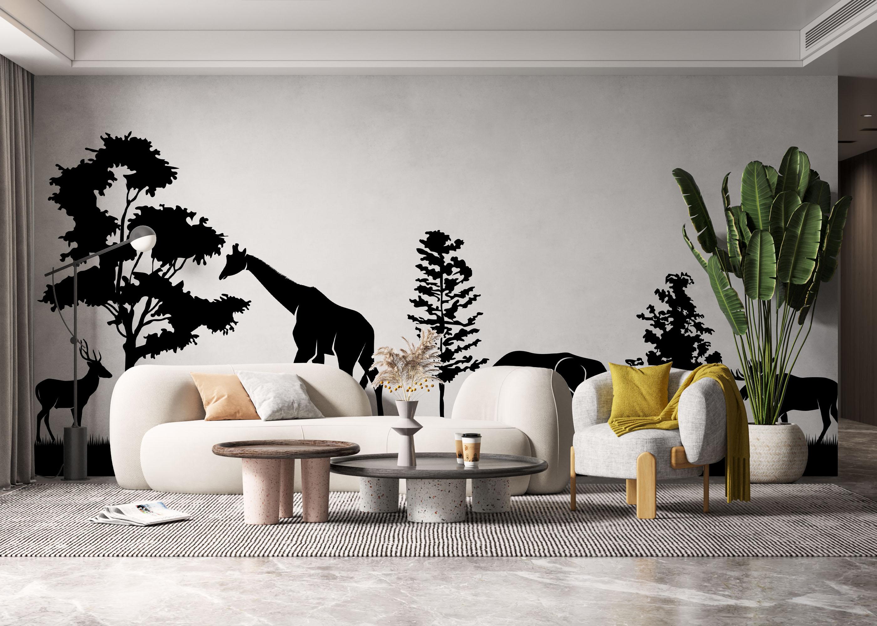 Fototapeta Animal Shilouette mockup 6