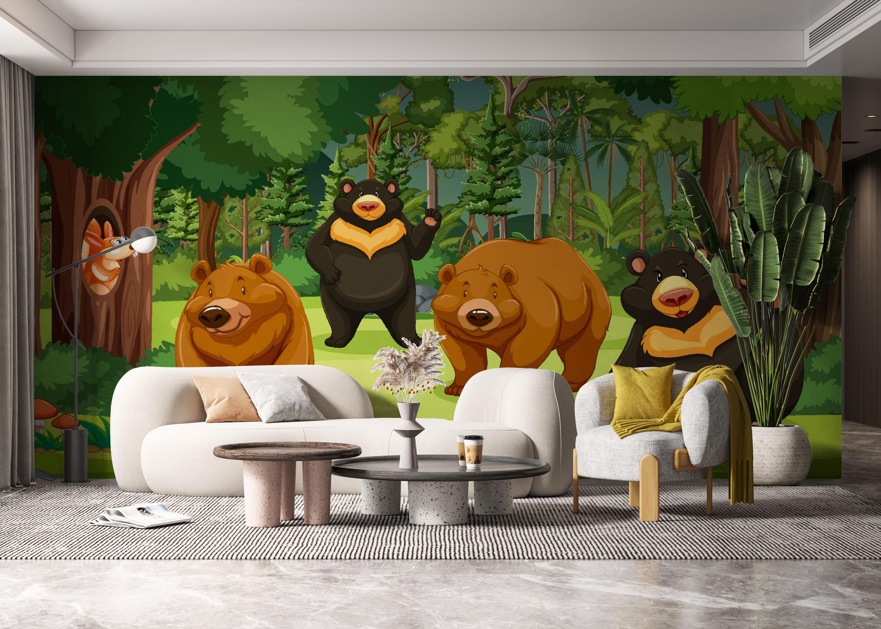 Fototapeta Bear Family mockup 6