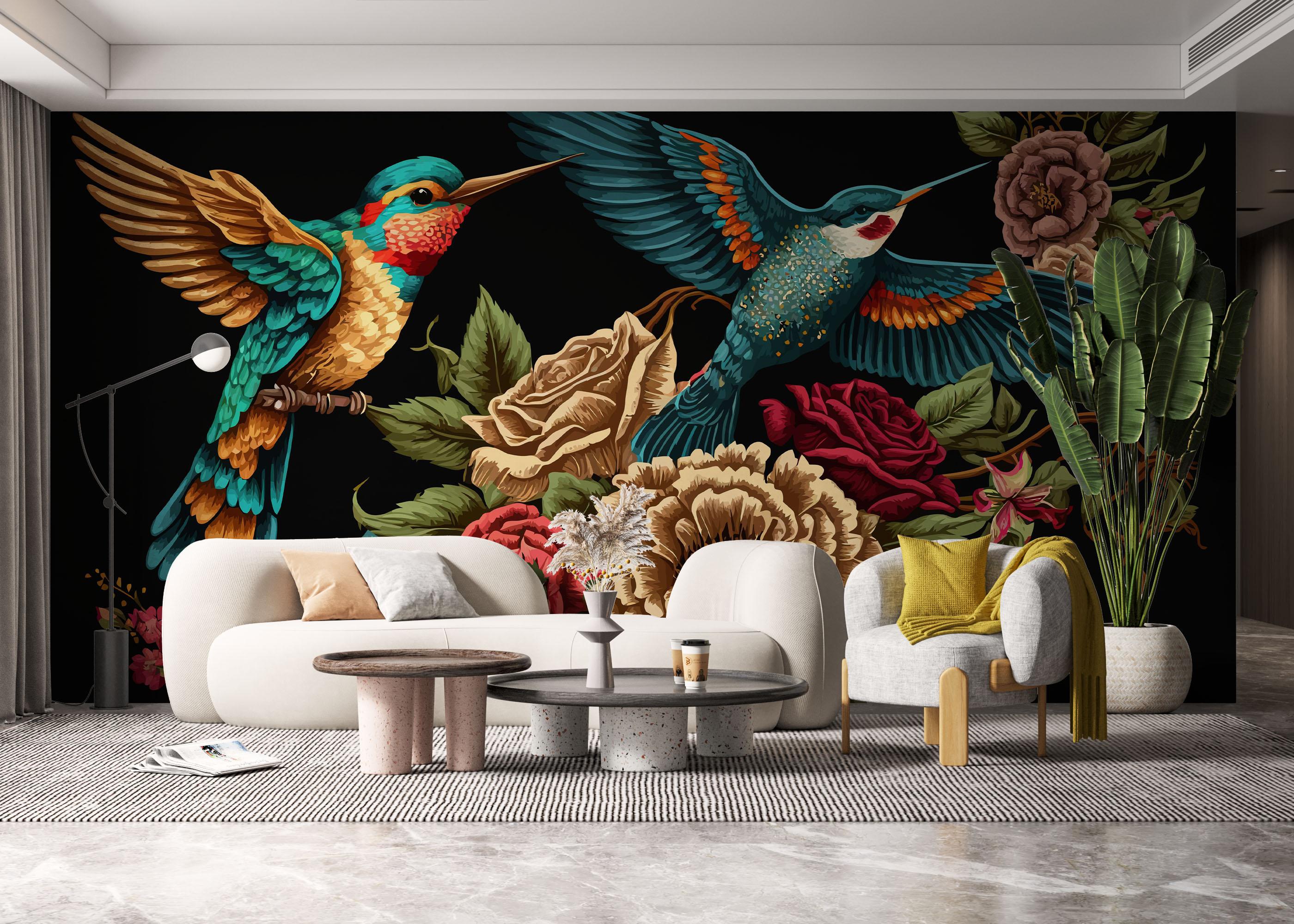 Fototapeta Blue Bird Art mockup 6