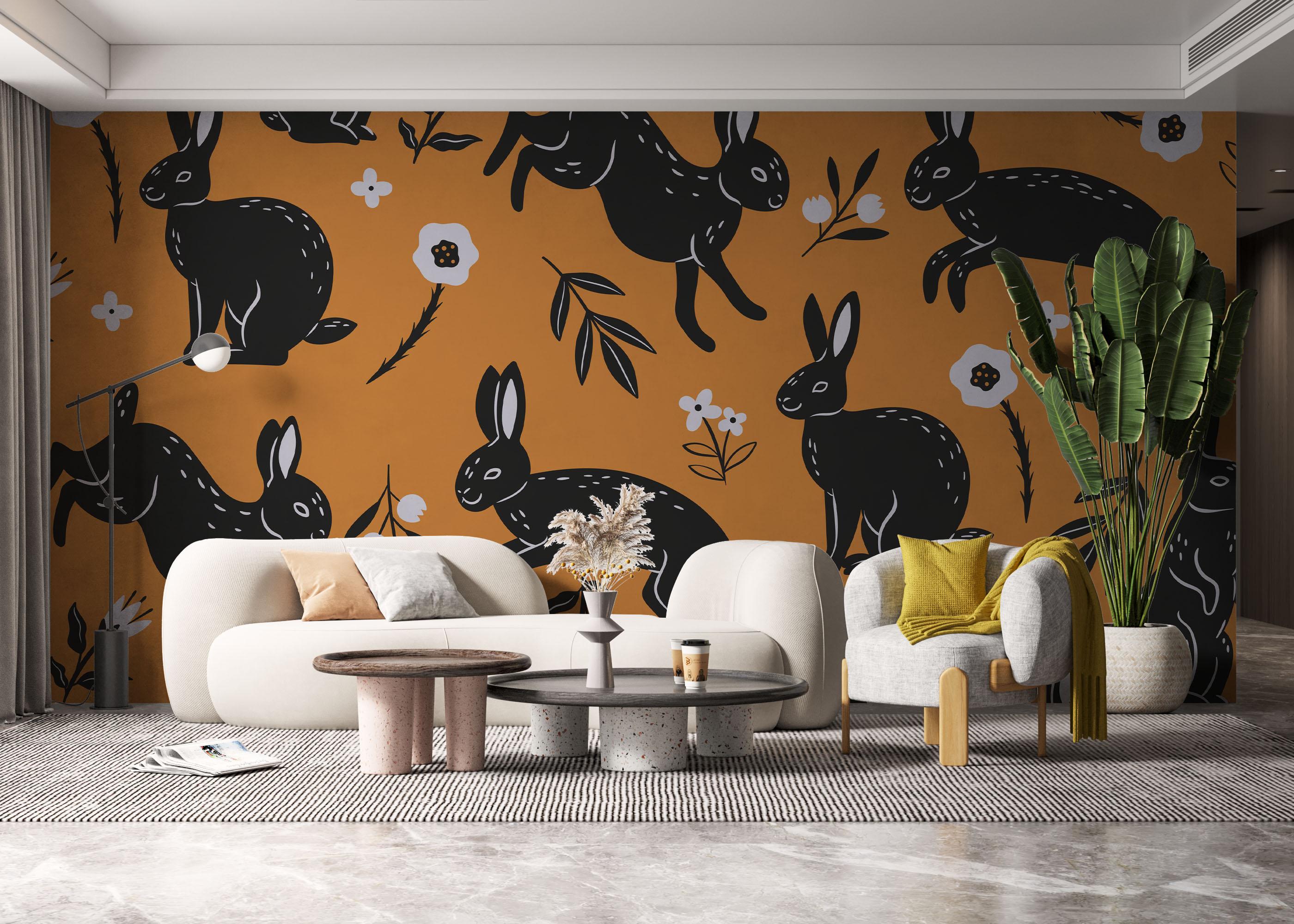 Fototapeta Bunny Pattern Art mockup 6