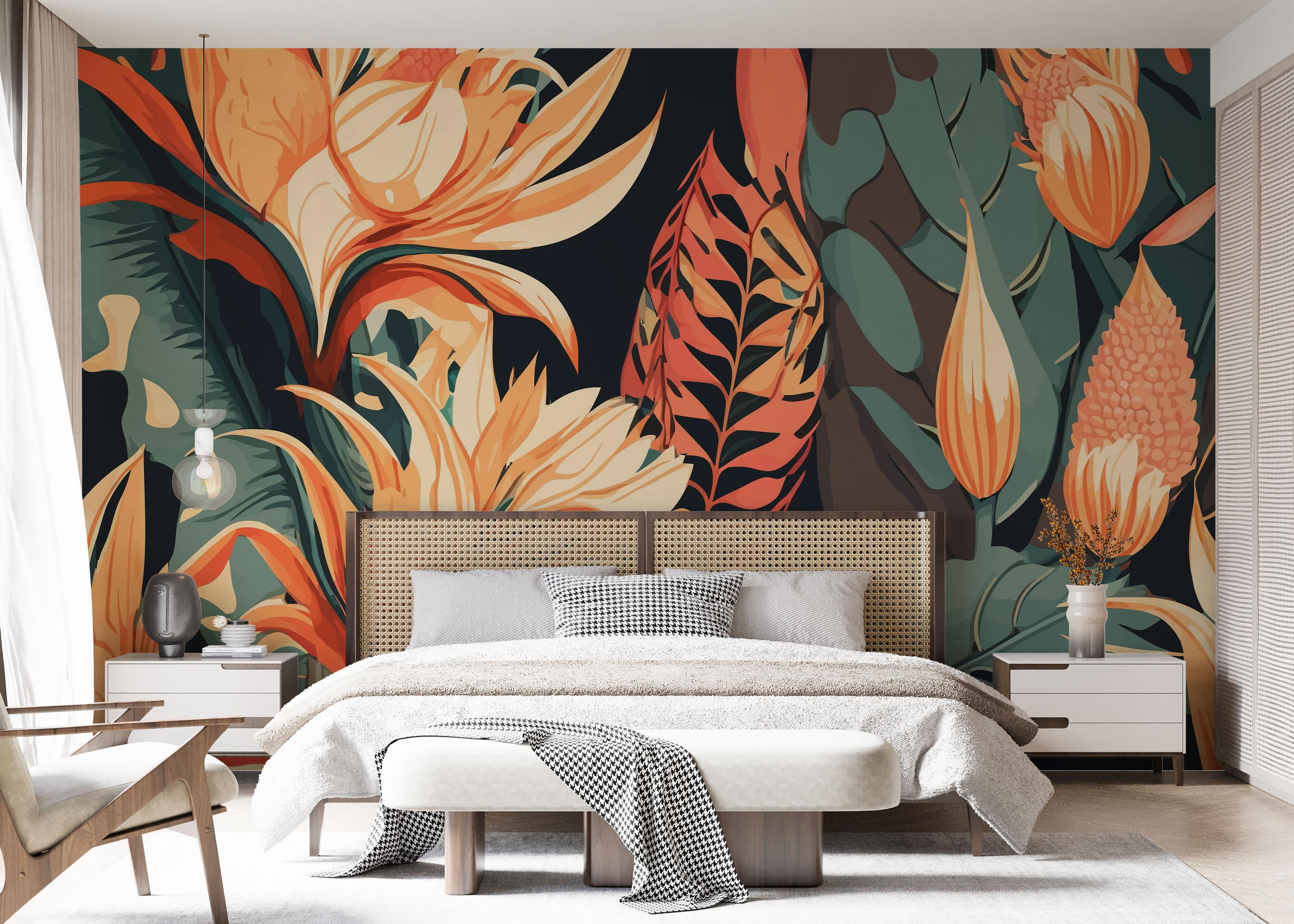 Fototapeta Big Orange Plant mockup 7