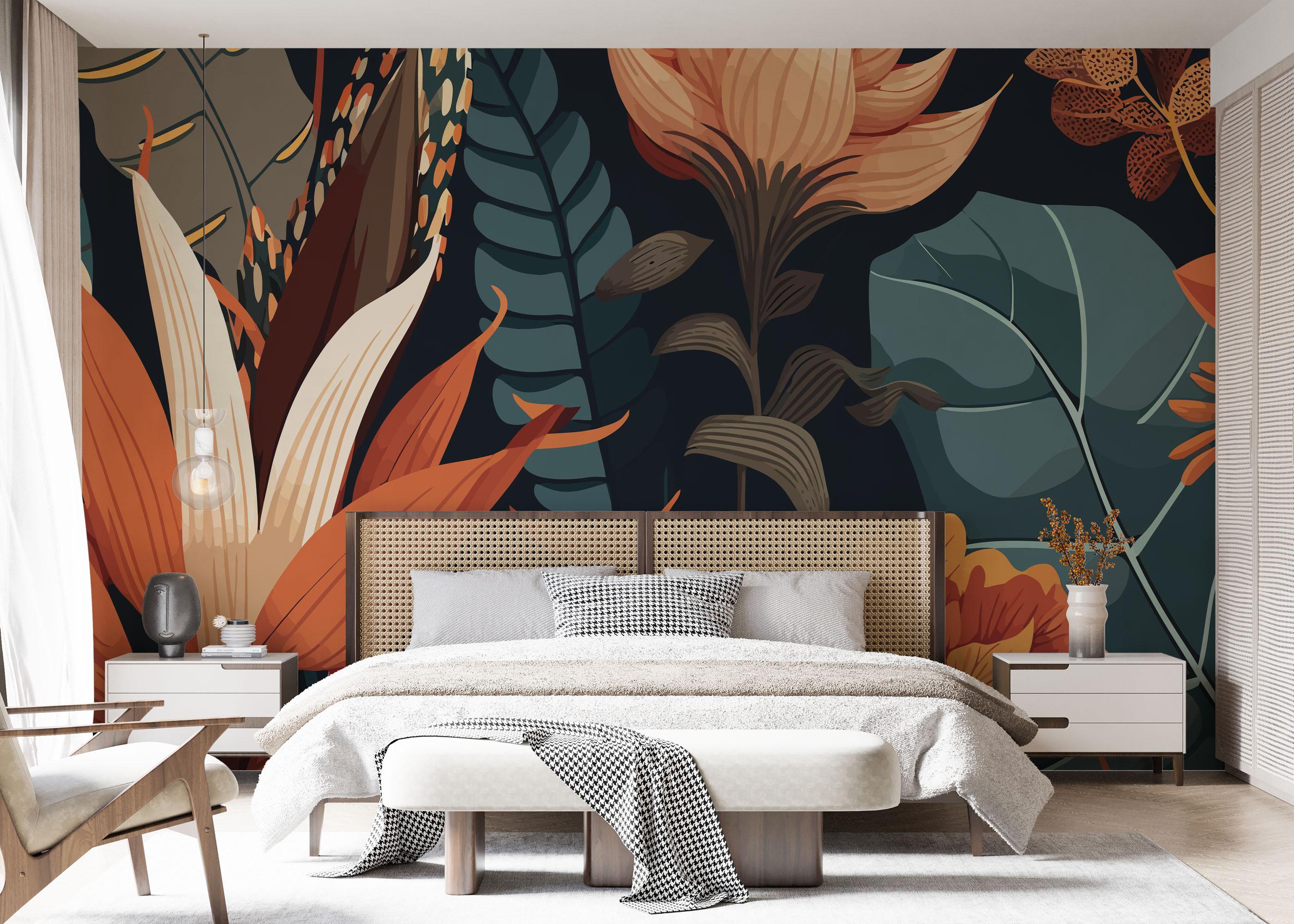 Fototapeta Brown Orange Plants mockup 7