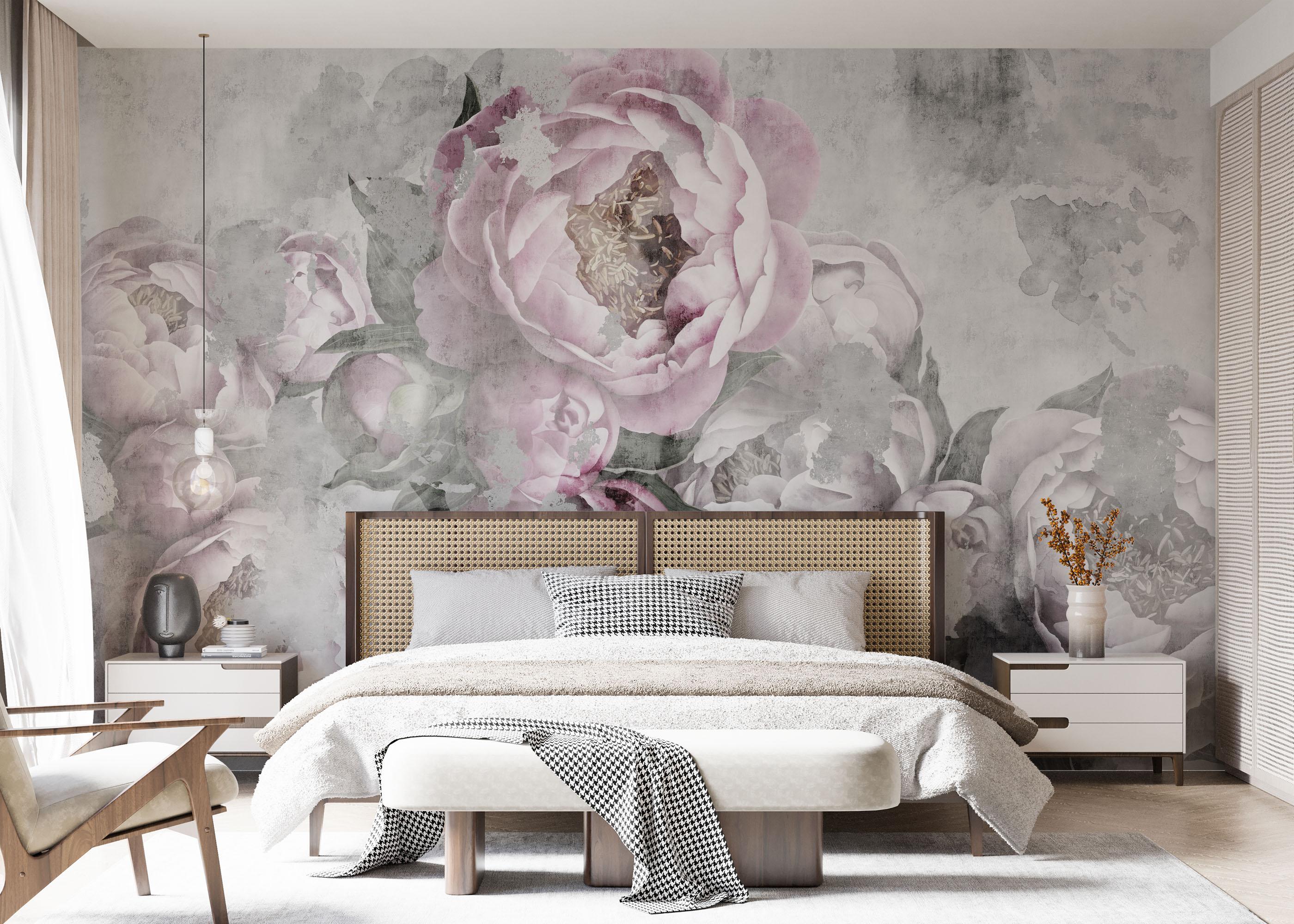 Fototapeta Faded Peonies mockup 7