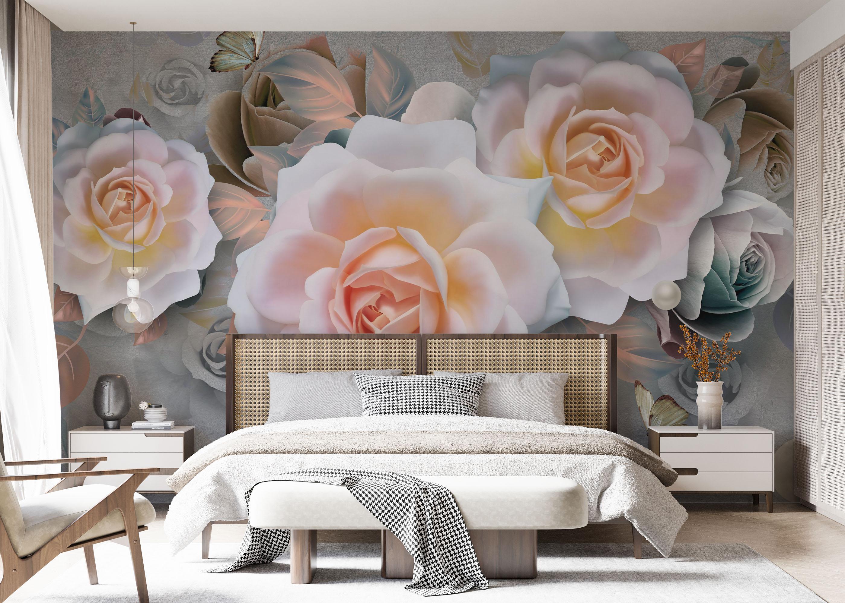 Fototapeta Marzipan Rose mockup 7