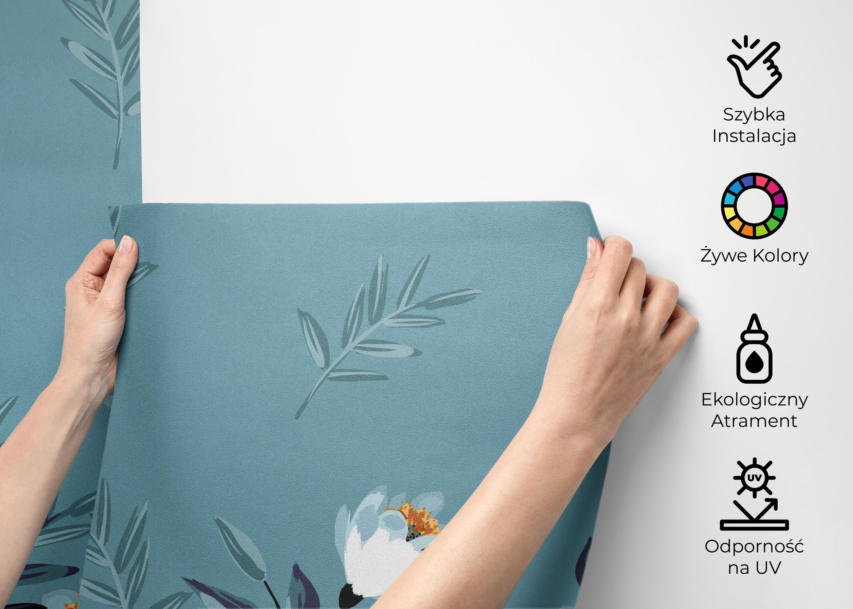 Fototapeta Baby Blue Flower mockup 2