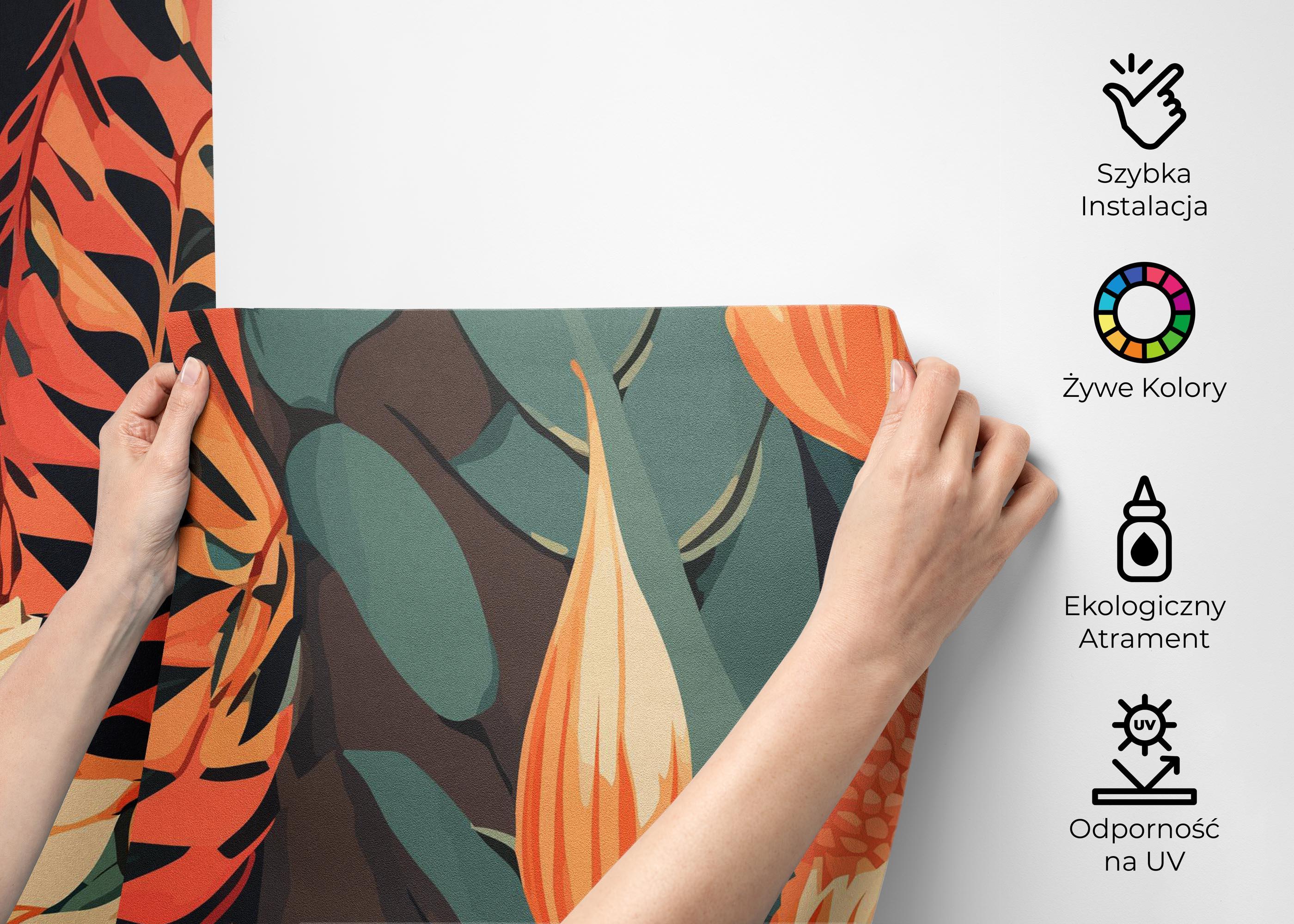 Fototapeta Big Orange Plant mockup 2