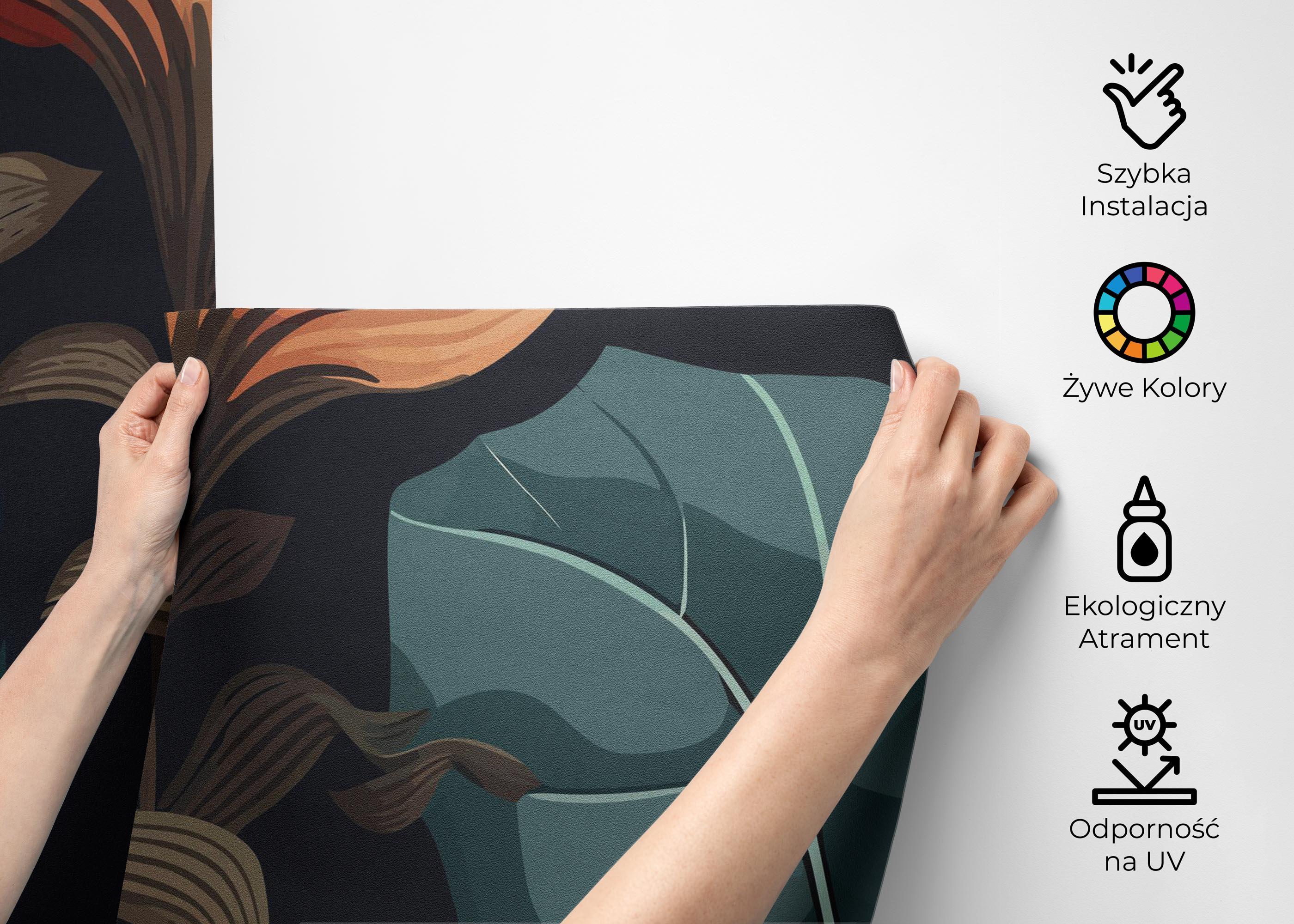 Fototapeta Brown Orange Plants mockup 2