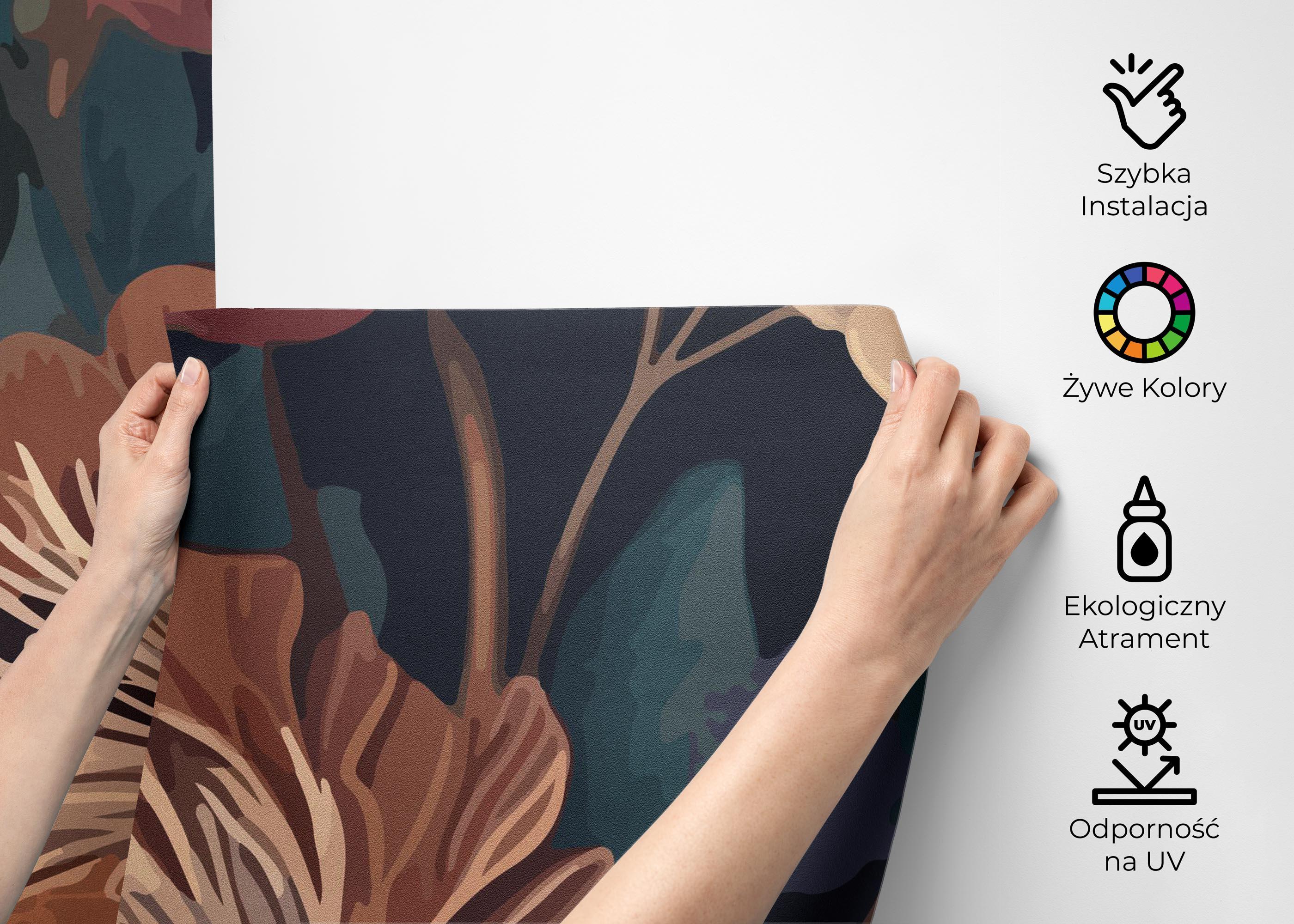 Fototapeta Dark Orange Peony mockup 2