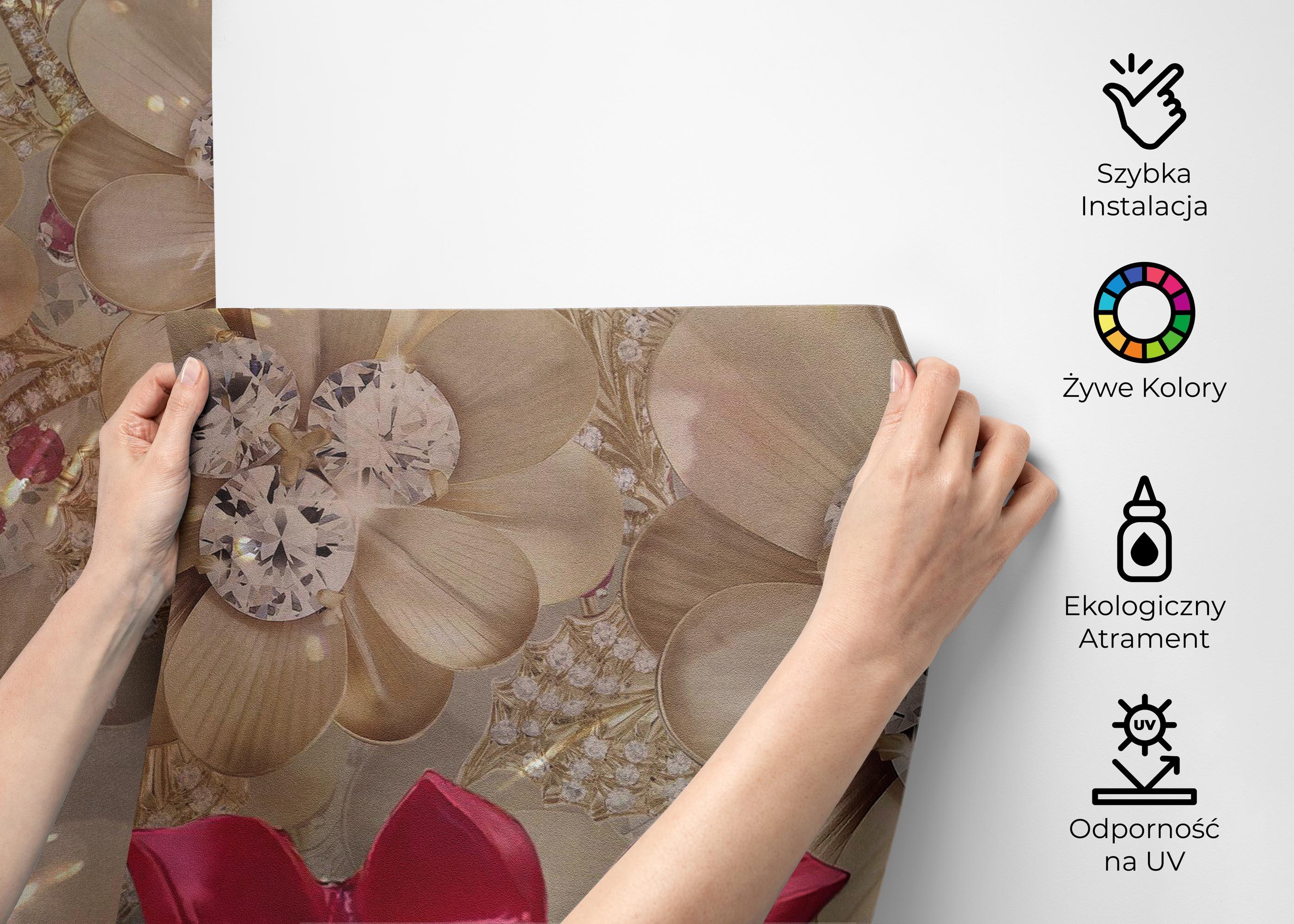 Fototapeta Diamond Flowers mockup 2