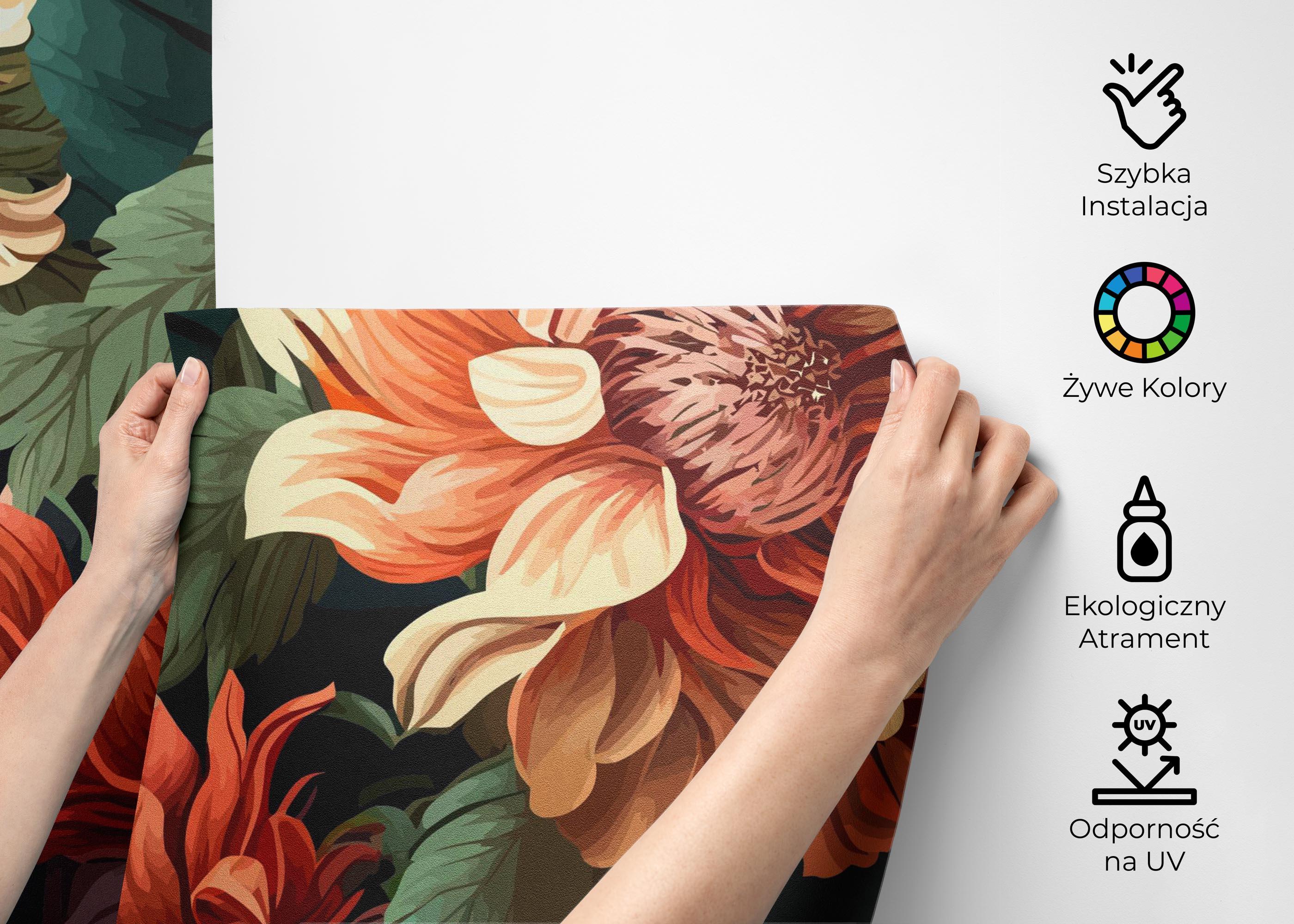Fototapeta Flower Beautiful Cream mockup 2