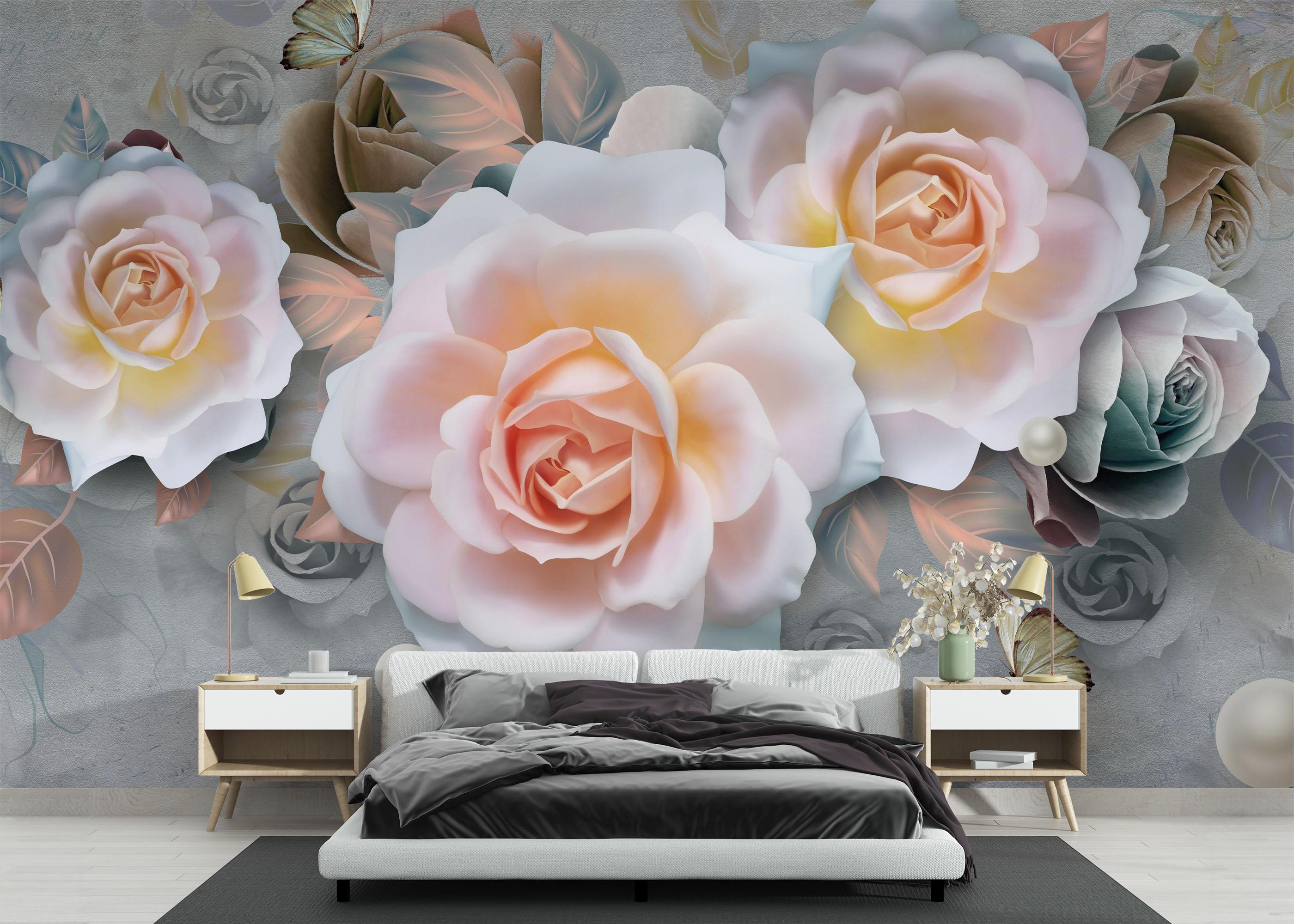 Fototapeta Marzipan Rose mockup 3