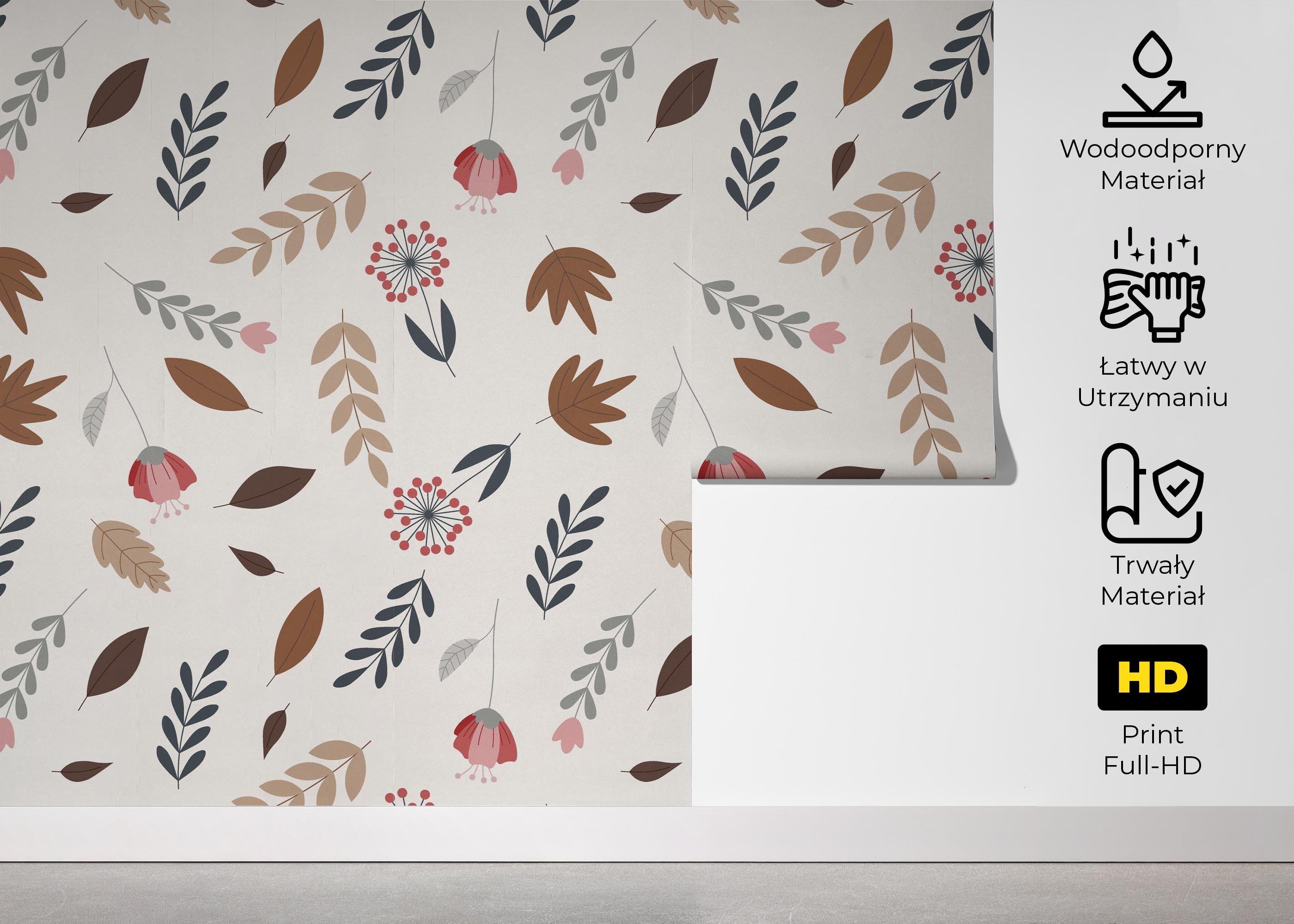 Fototapeta Autumn Pattern Plant mockup 5