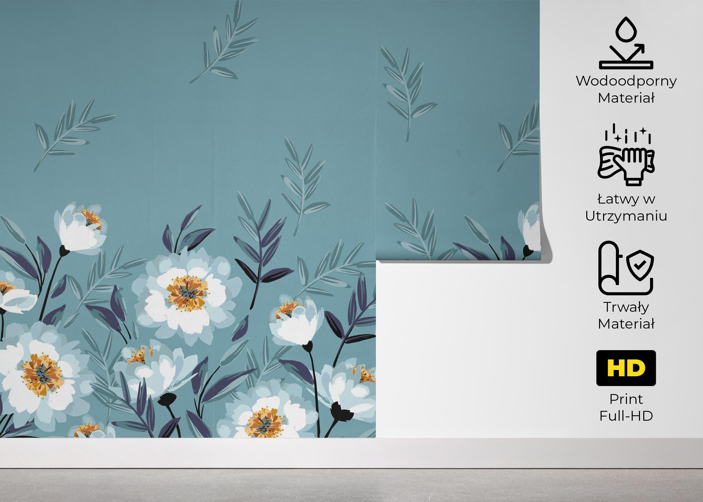 Fototapeta Baby Blue Flower mockup 5