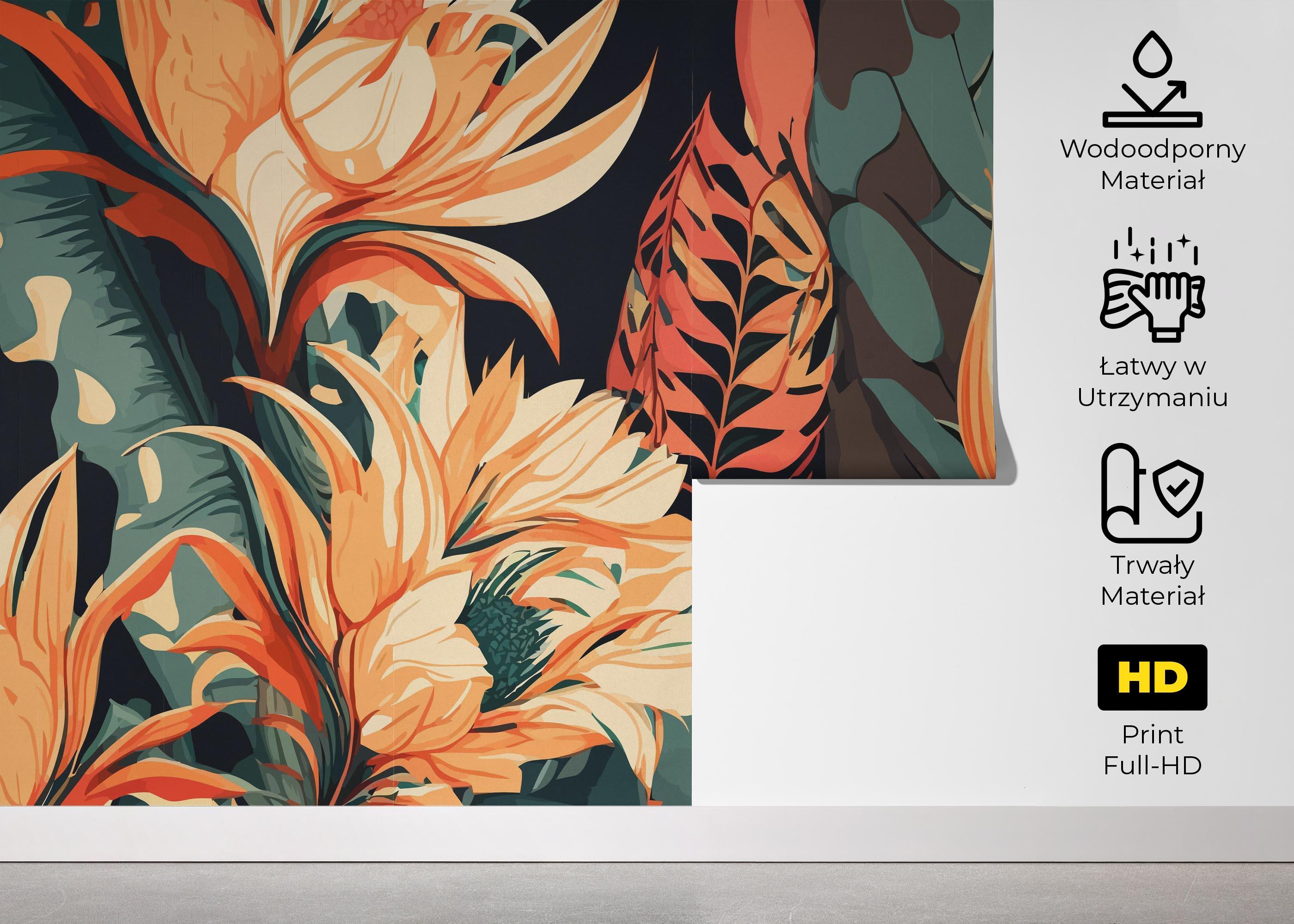 Fototapeta Big Orange Plant mockup 5