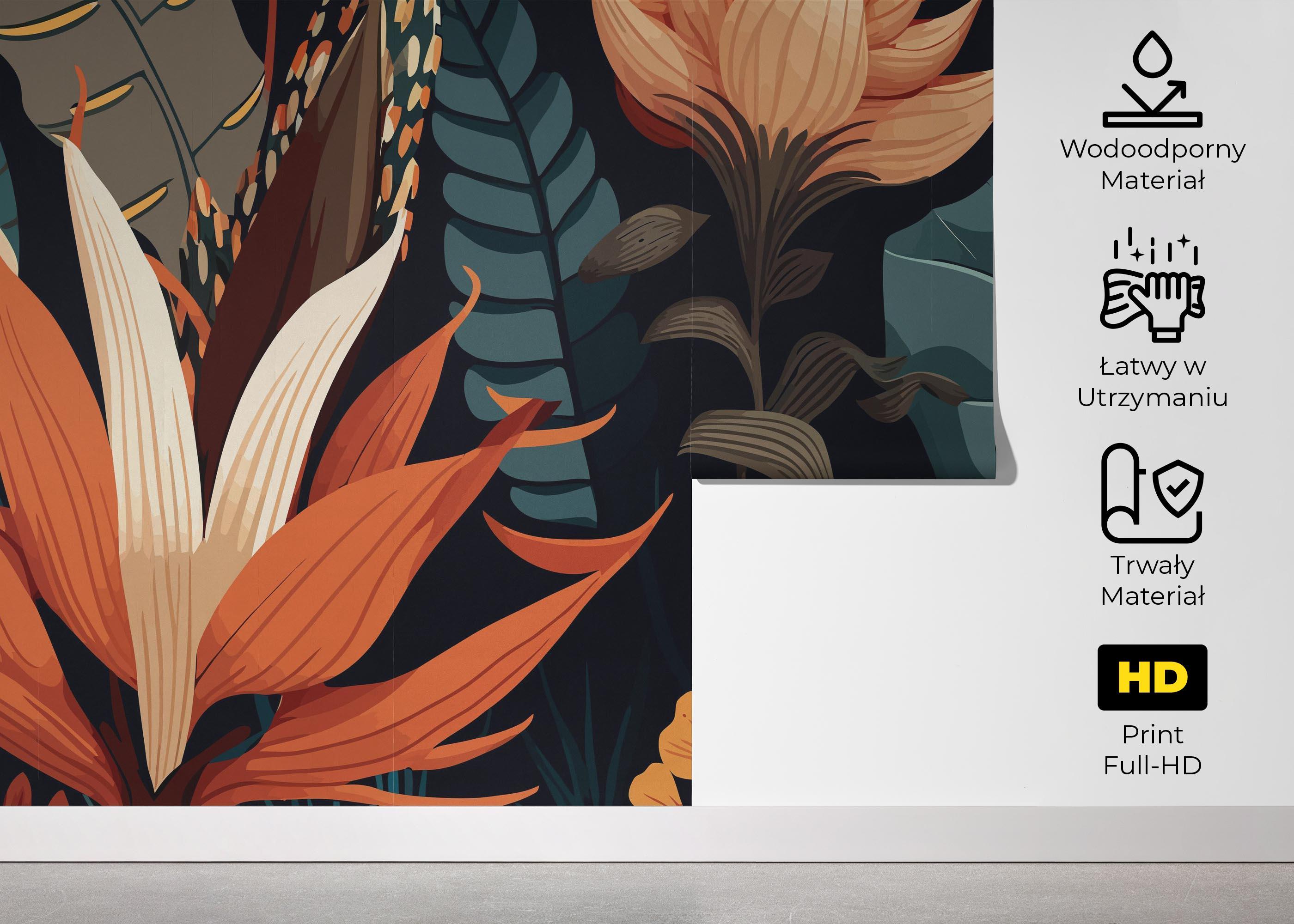 Fototapeta Brown Orange Plants mockup 5