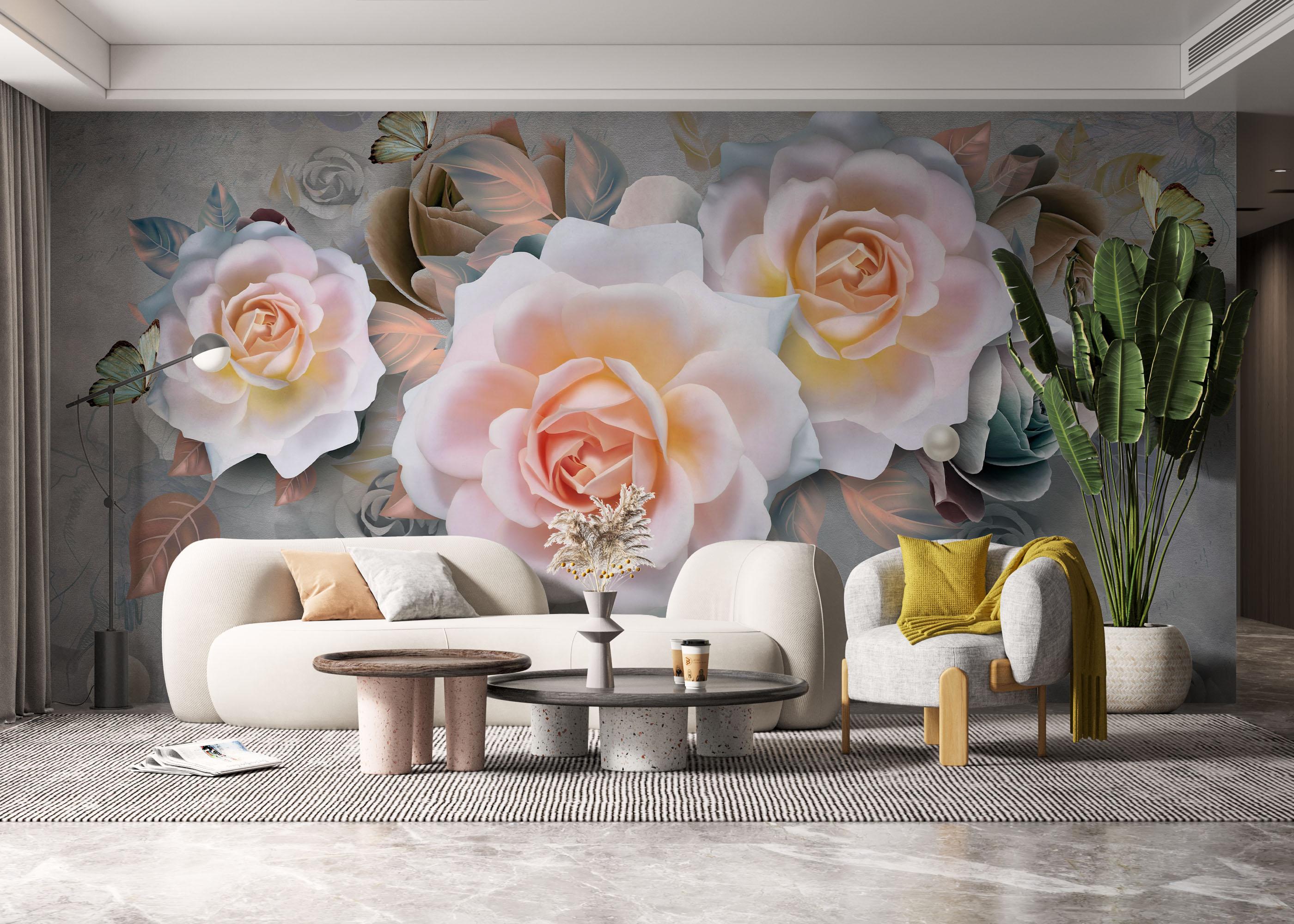 Fototapeta Marzipan Rose mockup 6