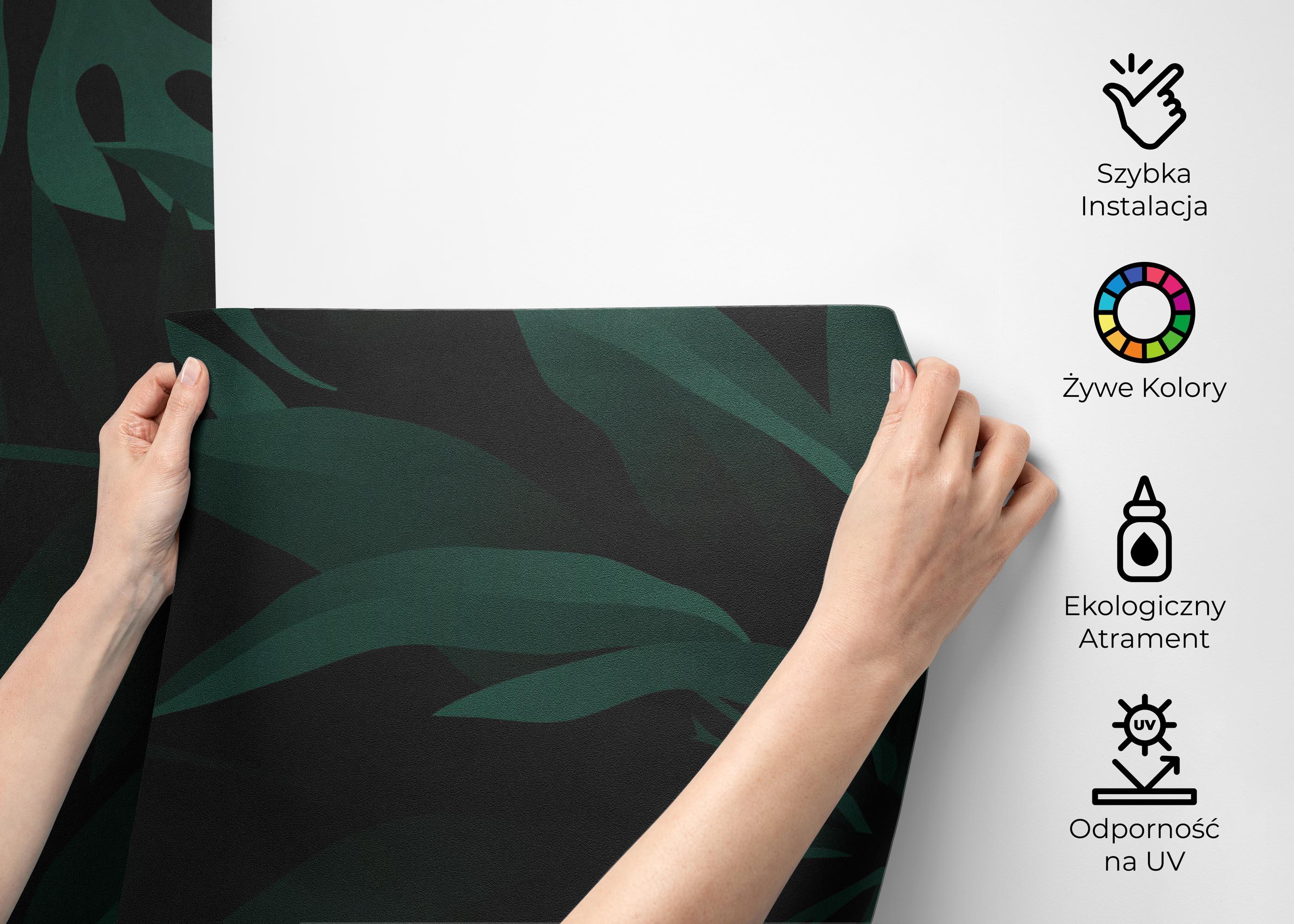 Fototapeta Dark Green Leaves mockup 2
