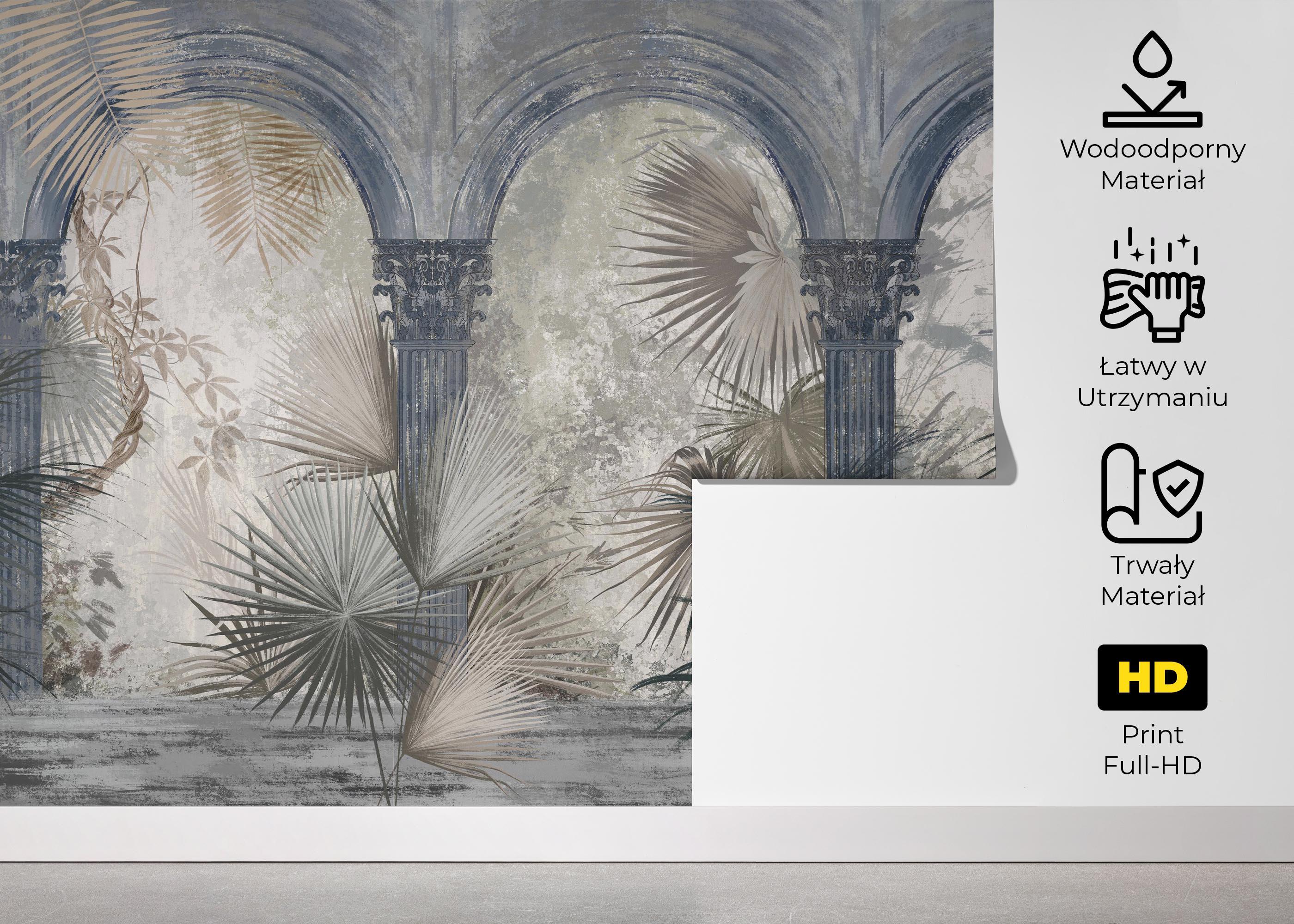 Fototapeta Blue Greek Colums mockup 5