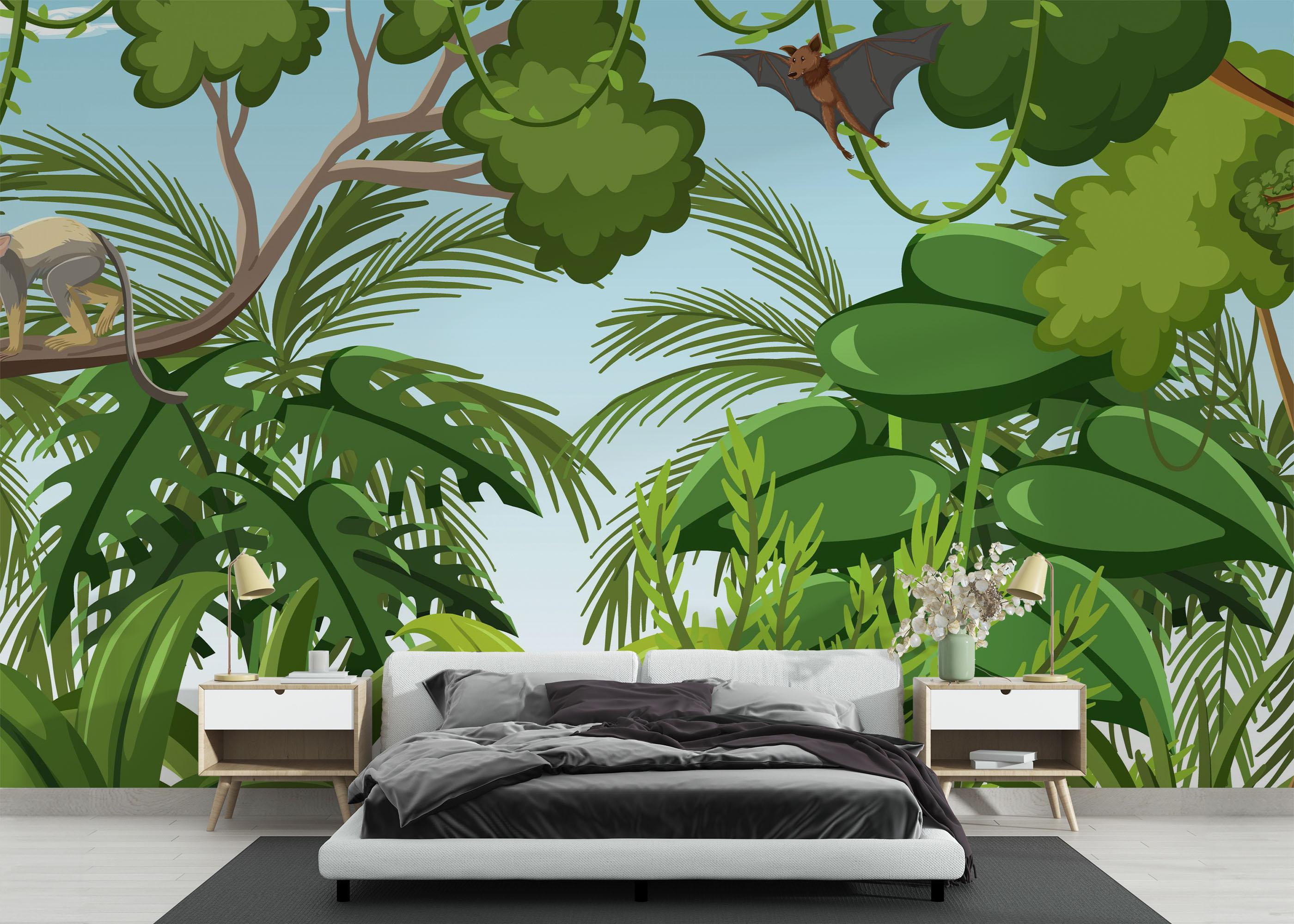 Fototapeta Cartoon Tree Animal mockup 3