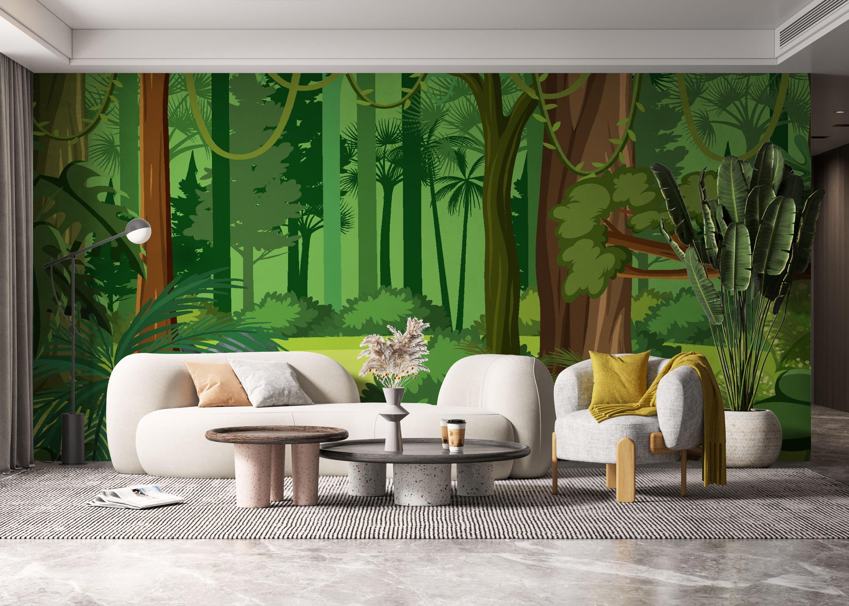 Fototapeta Jungle Green Liana mockup 6