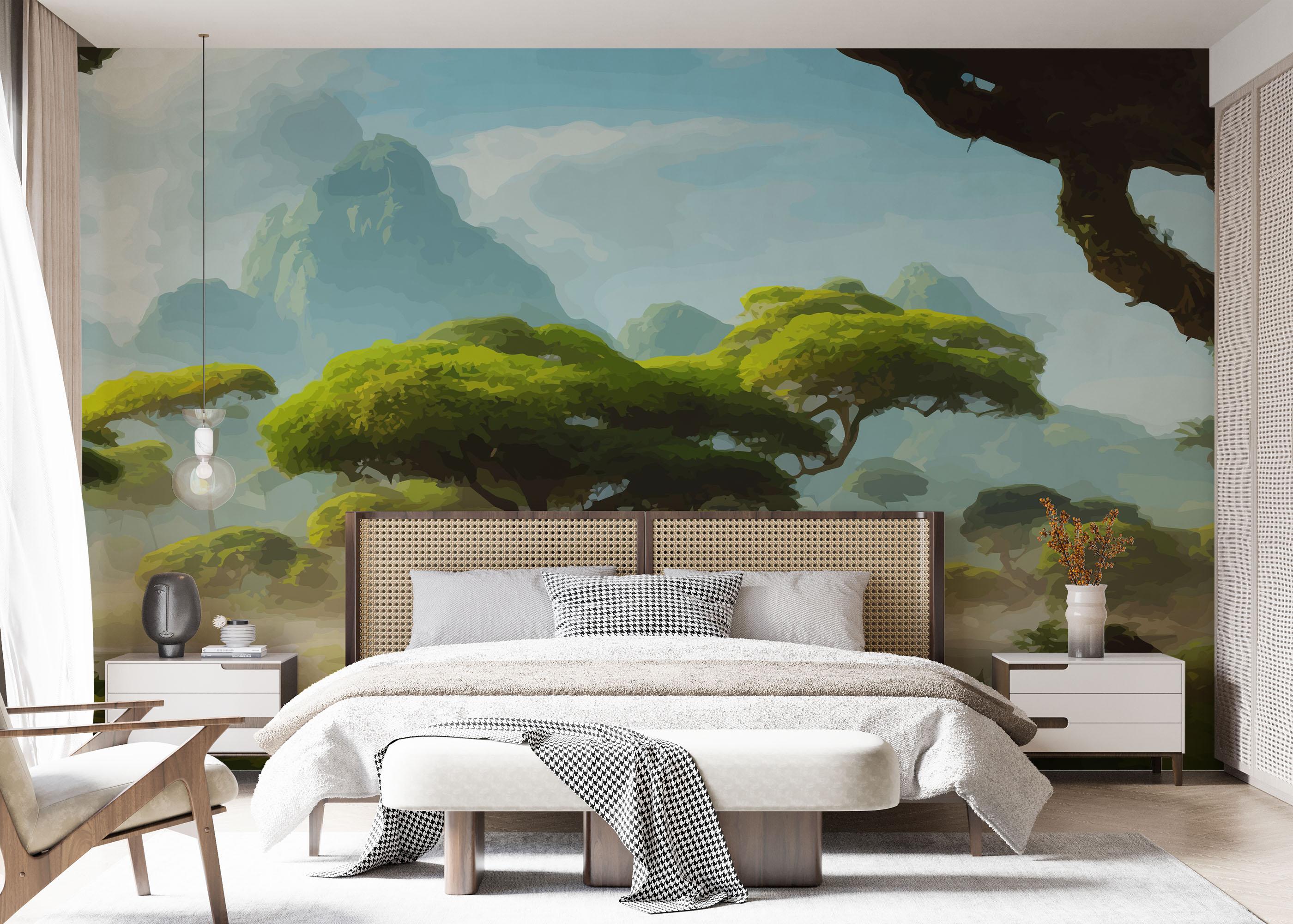 Fototapeta Daylight Tree Forest mockup 7