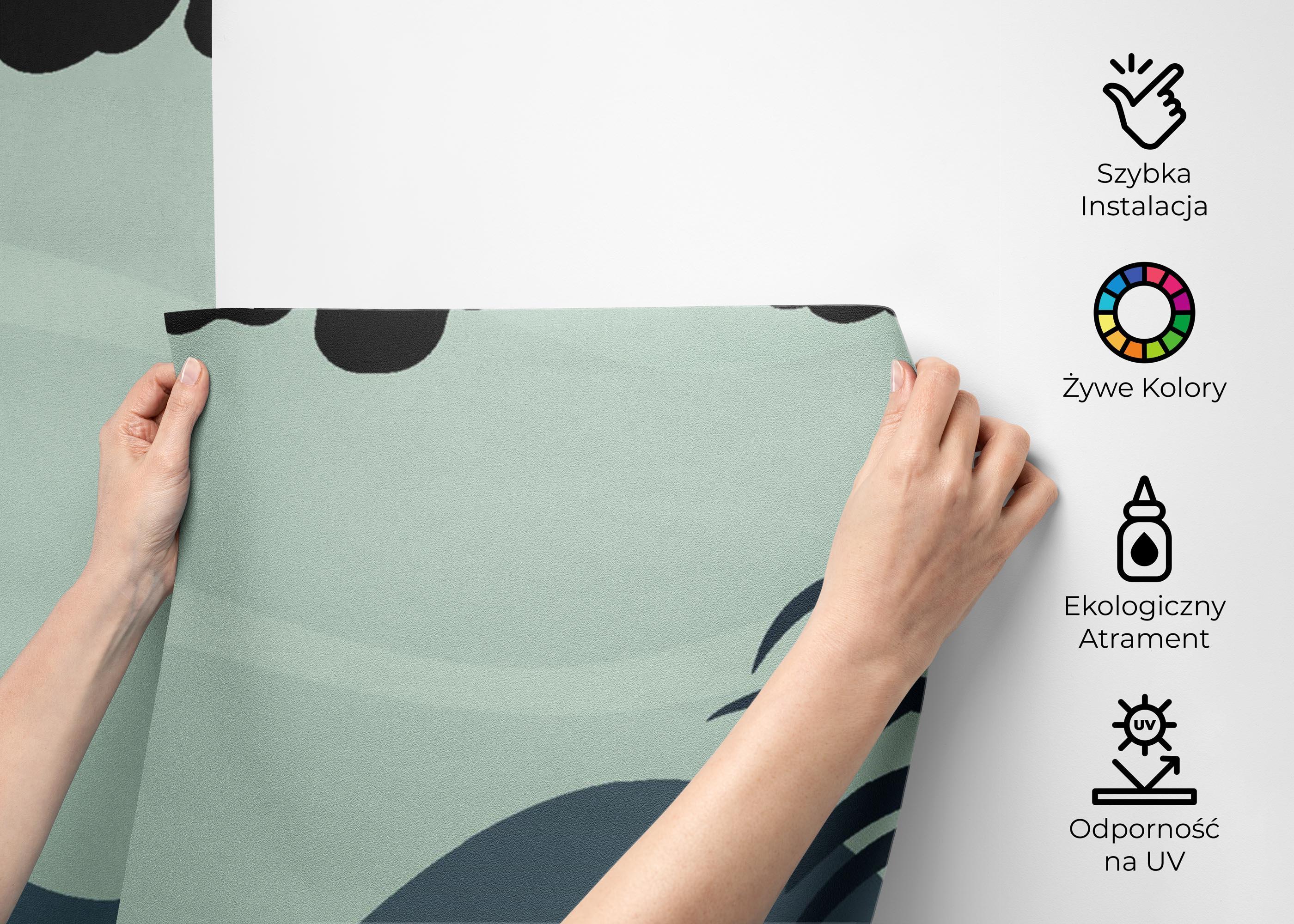 Fototapeta Black Blue Forest mockup 2