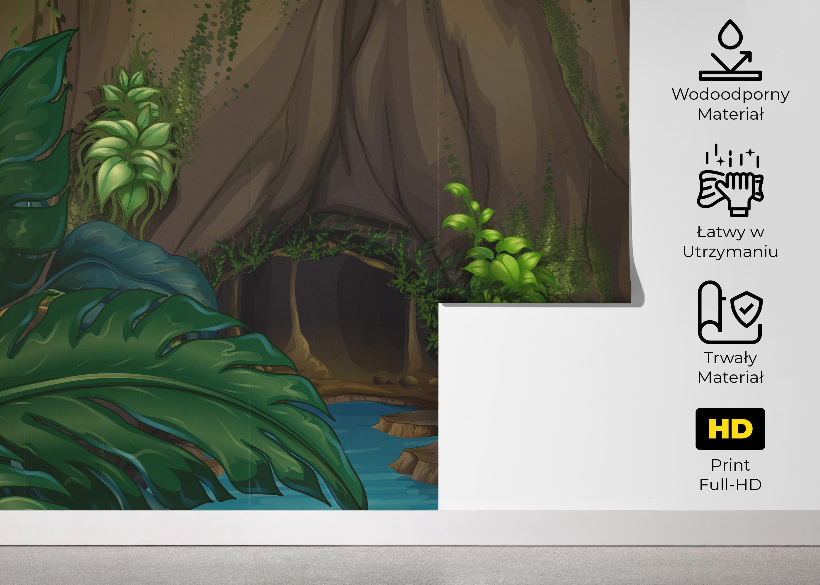 Fototapeta Forest Water Cartoon mockup 5