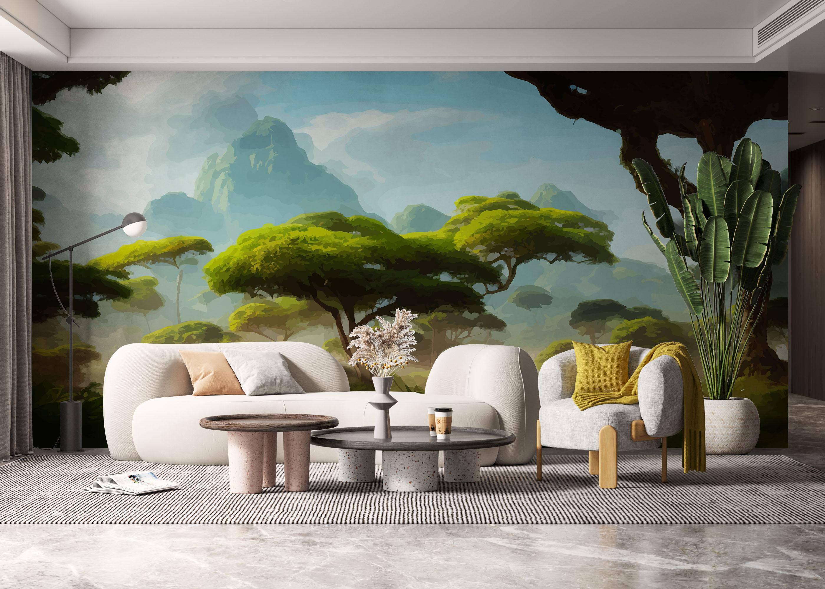 Fototapeta Daylight Tree Forest mockup 6