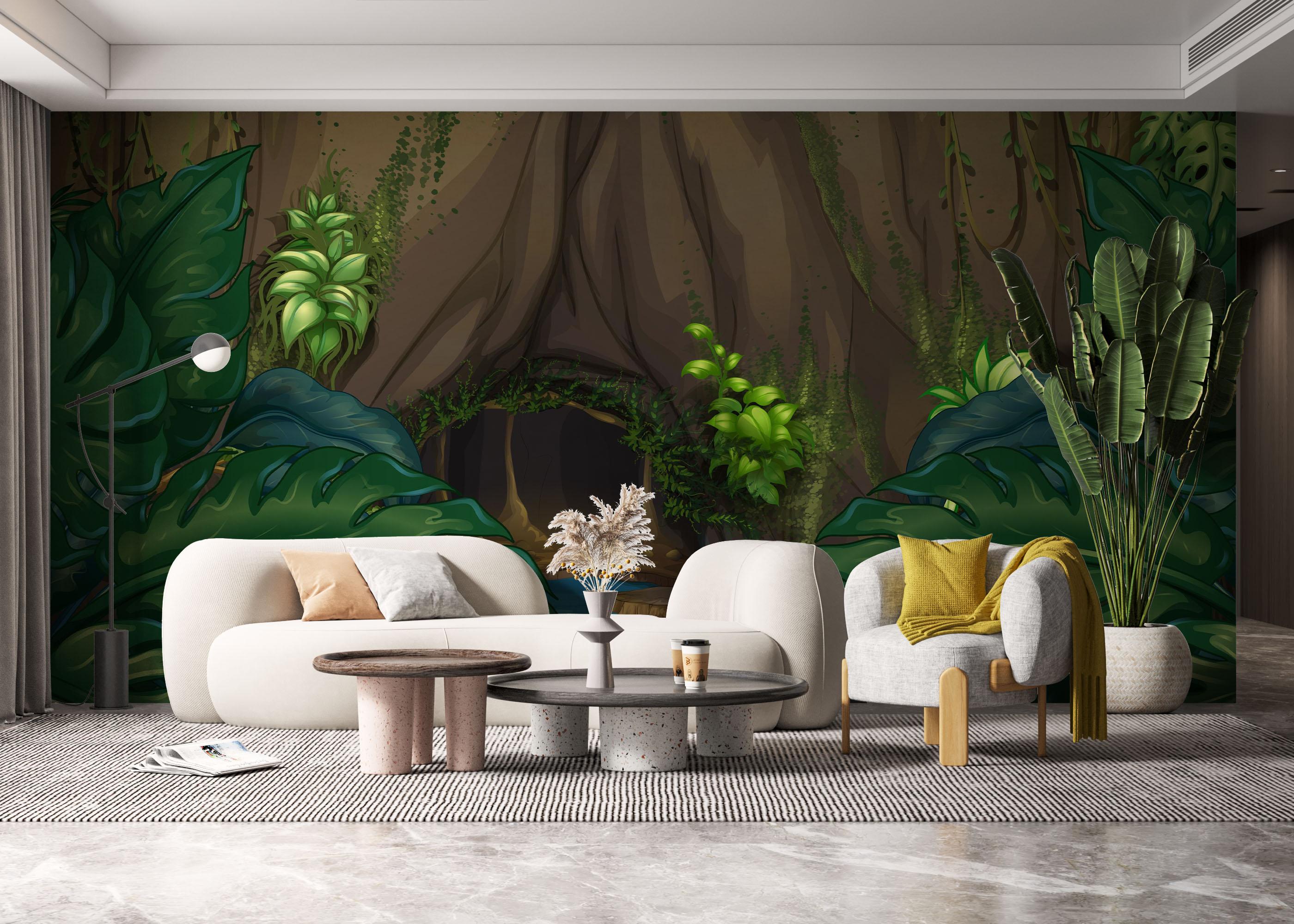 Fototapeta Forest Water Cartoon mockup 6