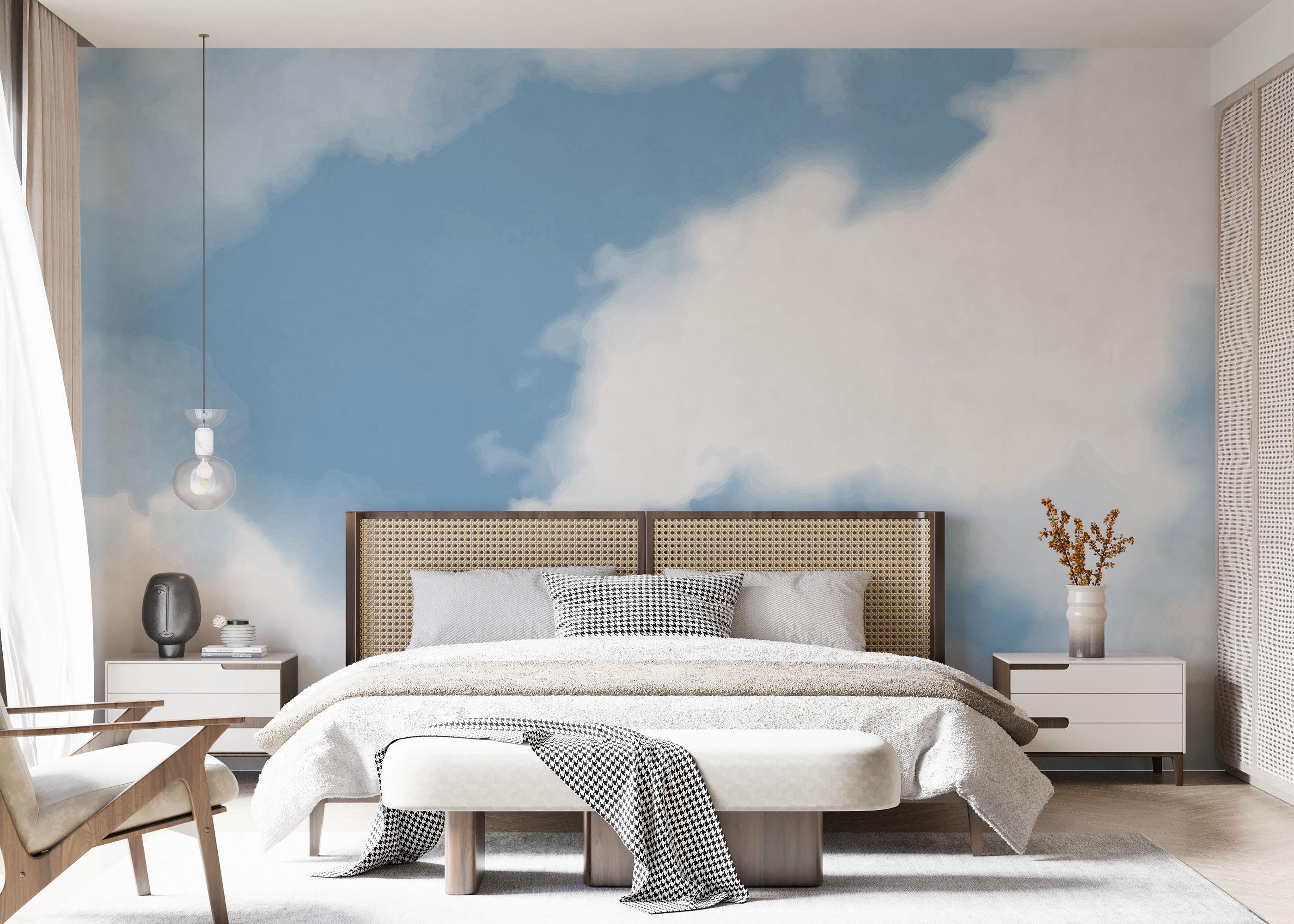 Fototapeta Blue White Sky mockup 7