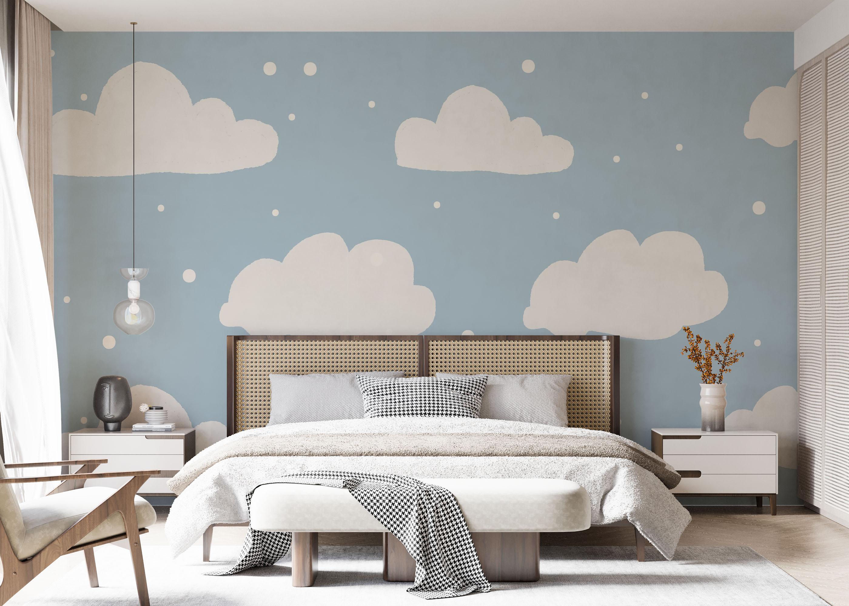 Fototapeta Kids Cute Clouds mockup 7