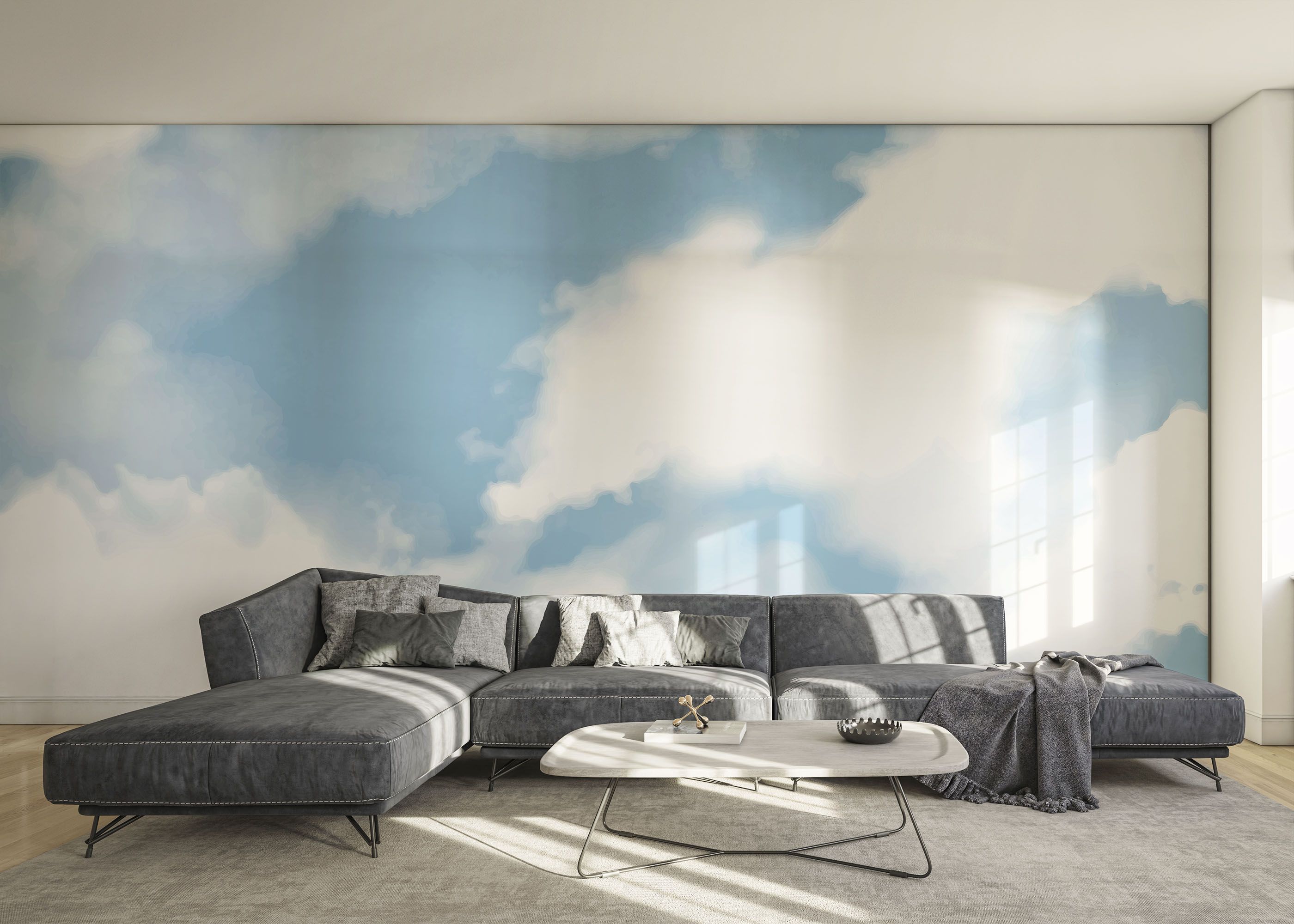Blue White Sky mockup 0