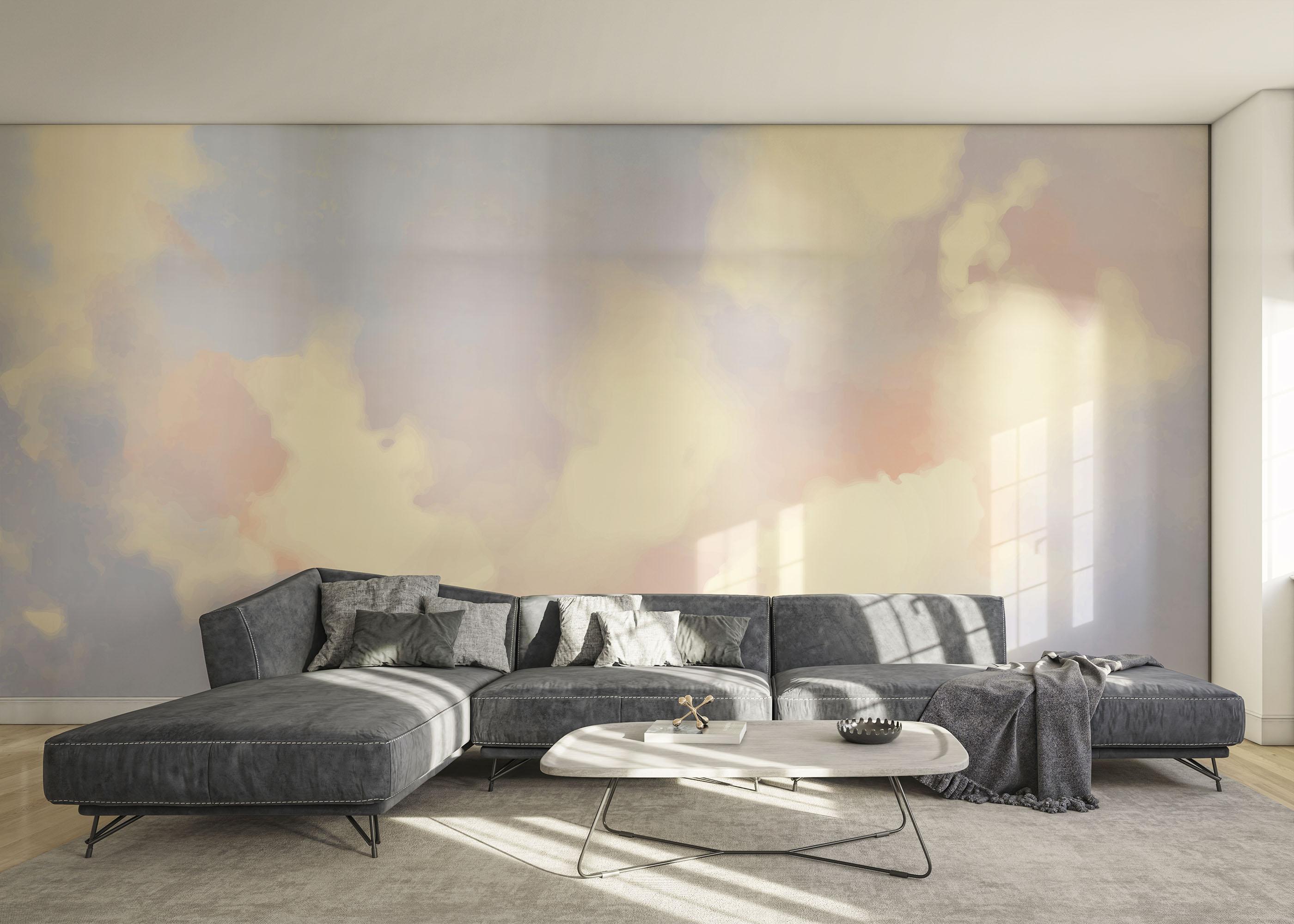 Fototapeta Cream Clouds View mockup 0