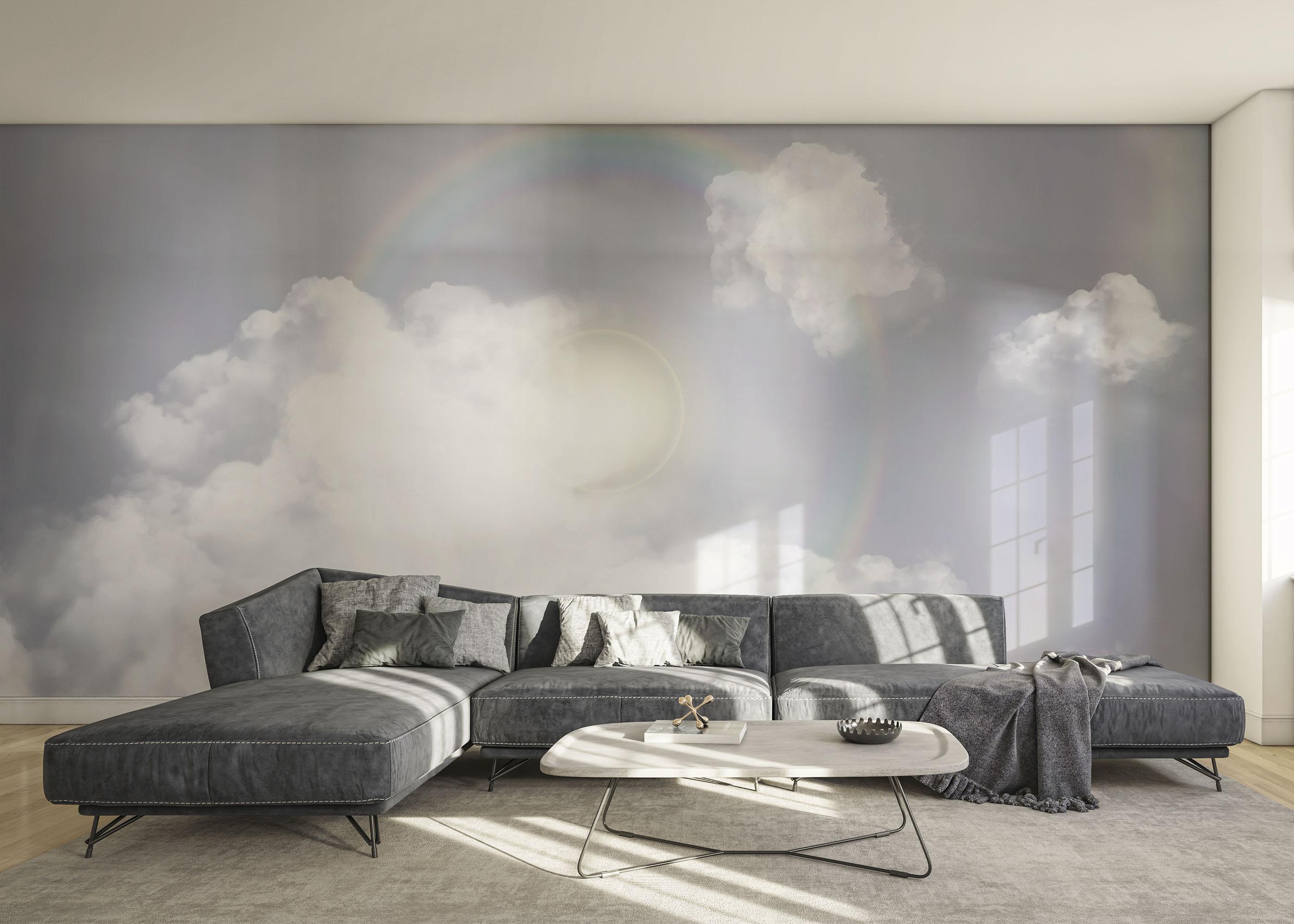 Fototapeta Rainbow Circle Cloud mockup 0