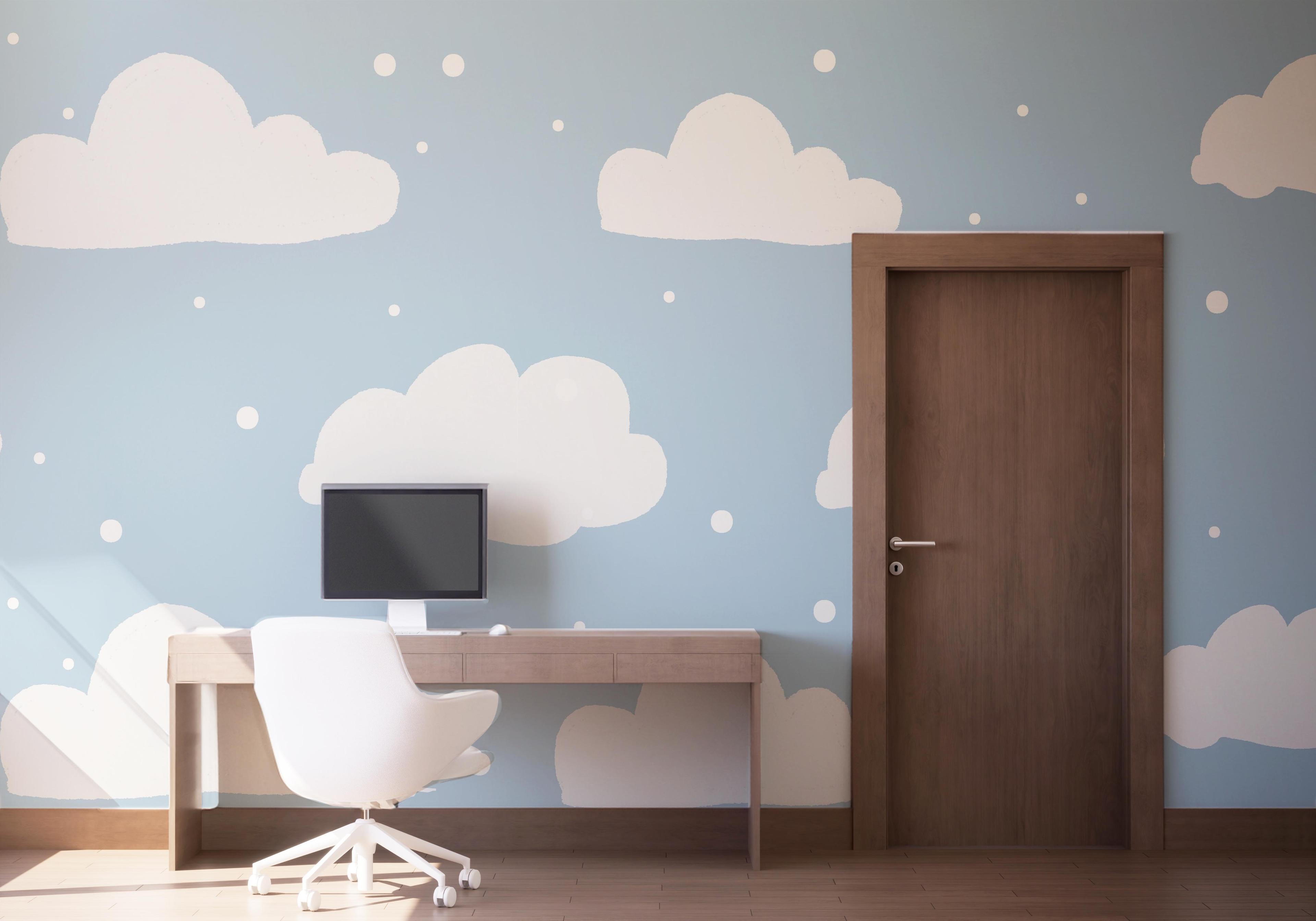 Fototapeta Kids Cute Clouds mockup 1