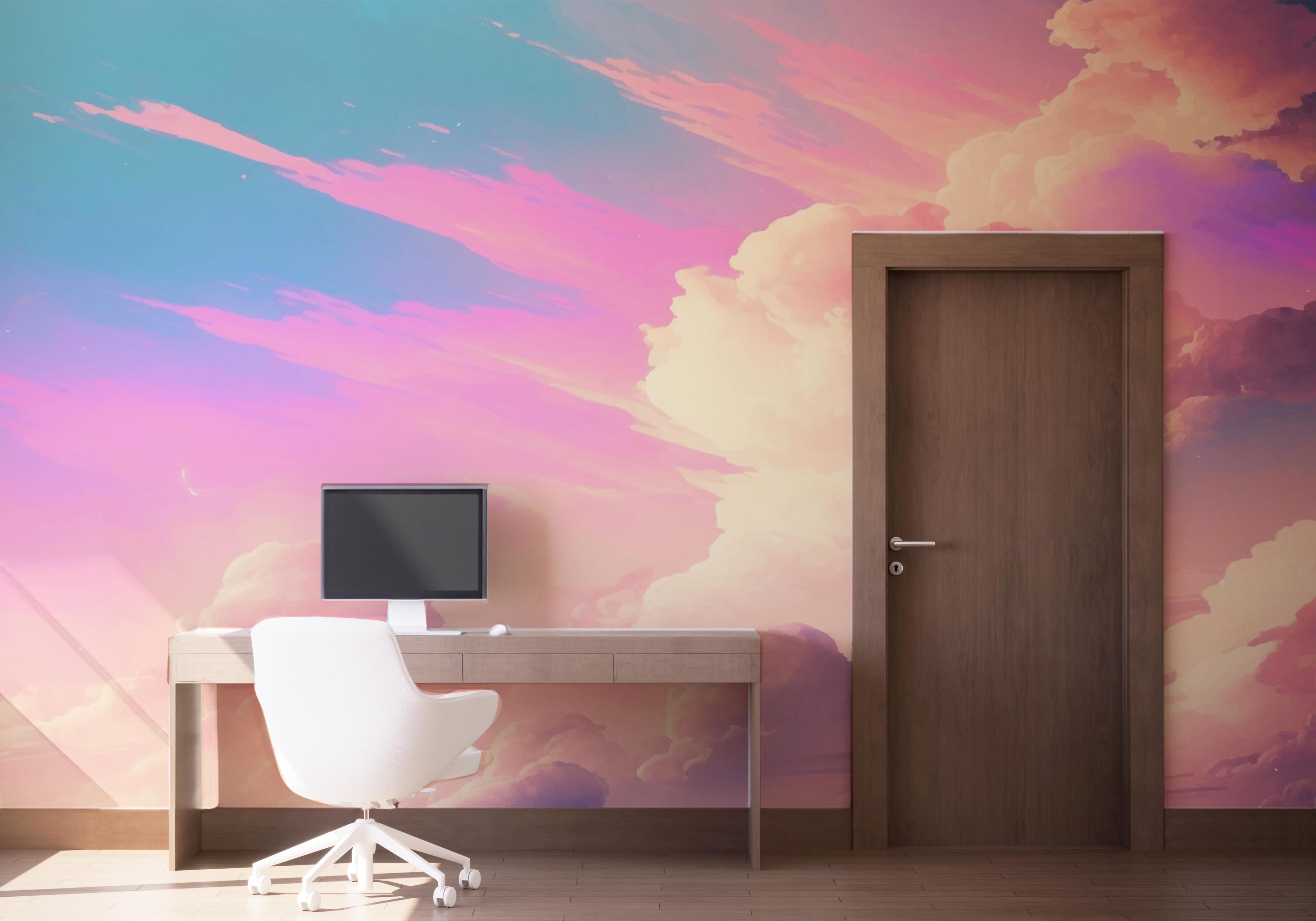 Fototapeta Pink Cream Cloud mockup 1