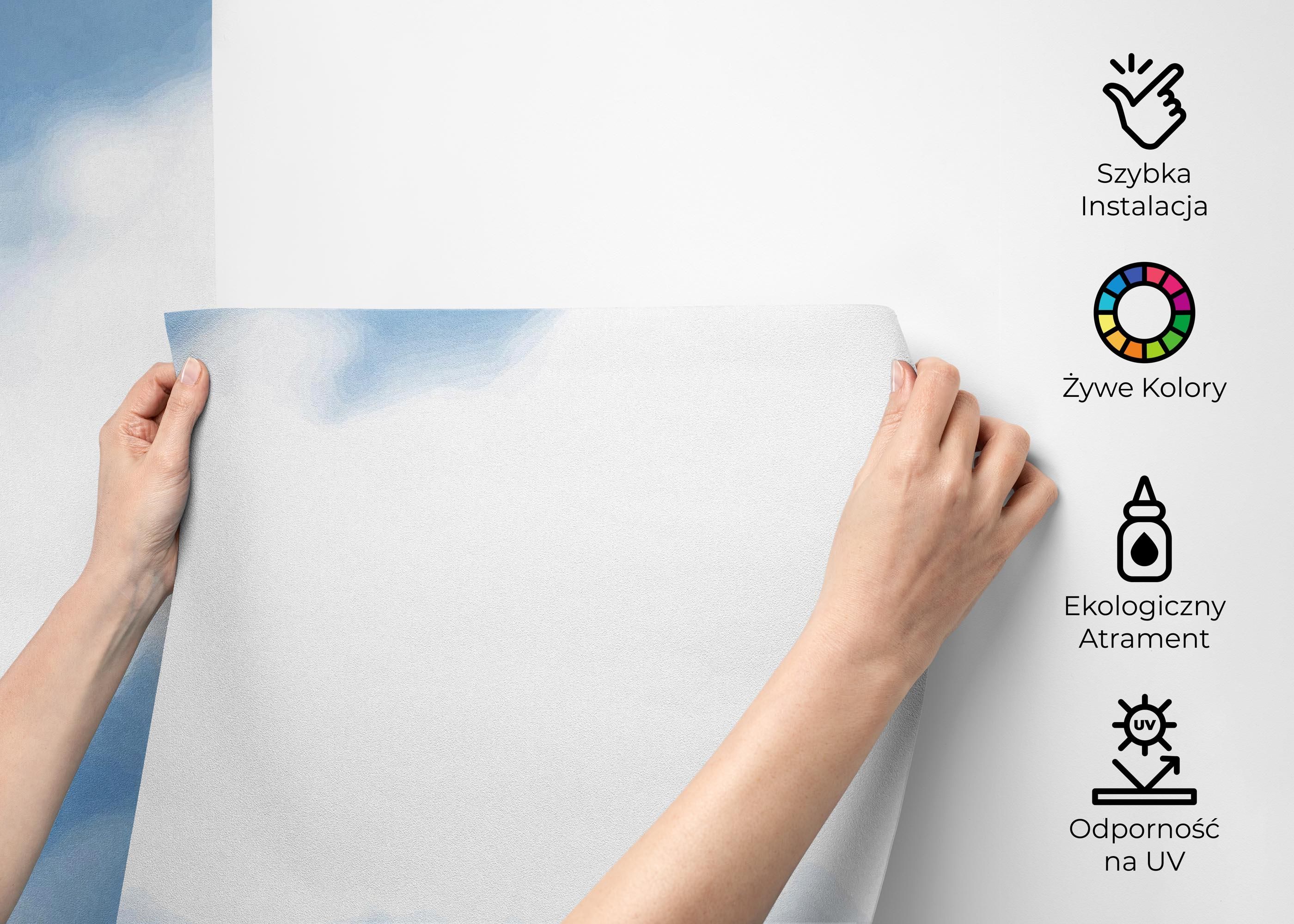 Blue White Sky mockup 2