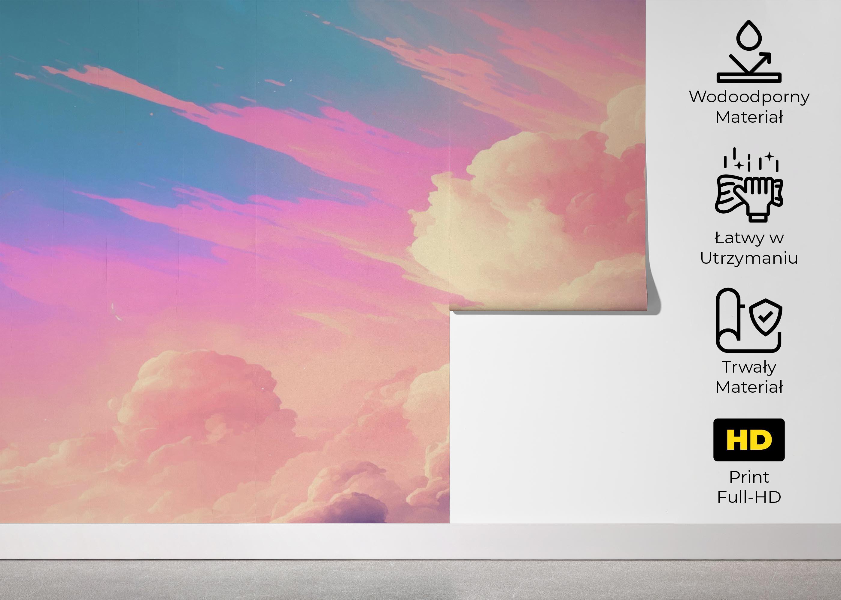 Fototapeta Pink Cream Cloud mockup 5