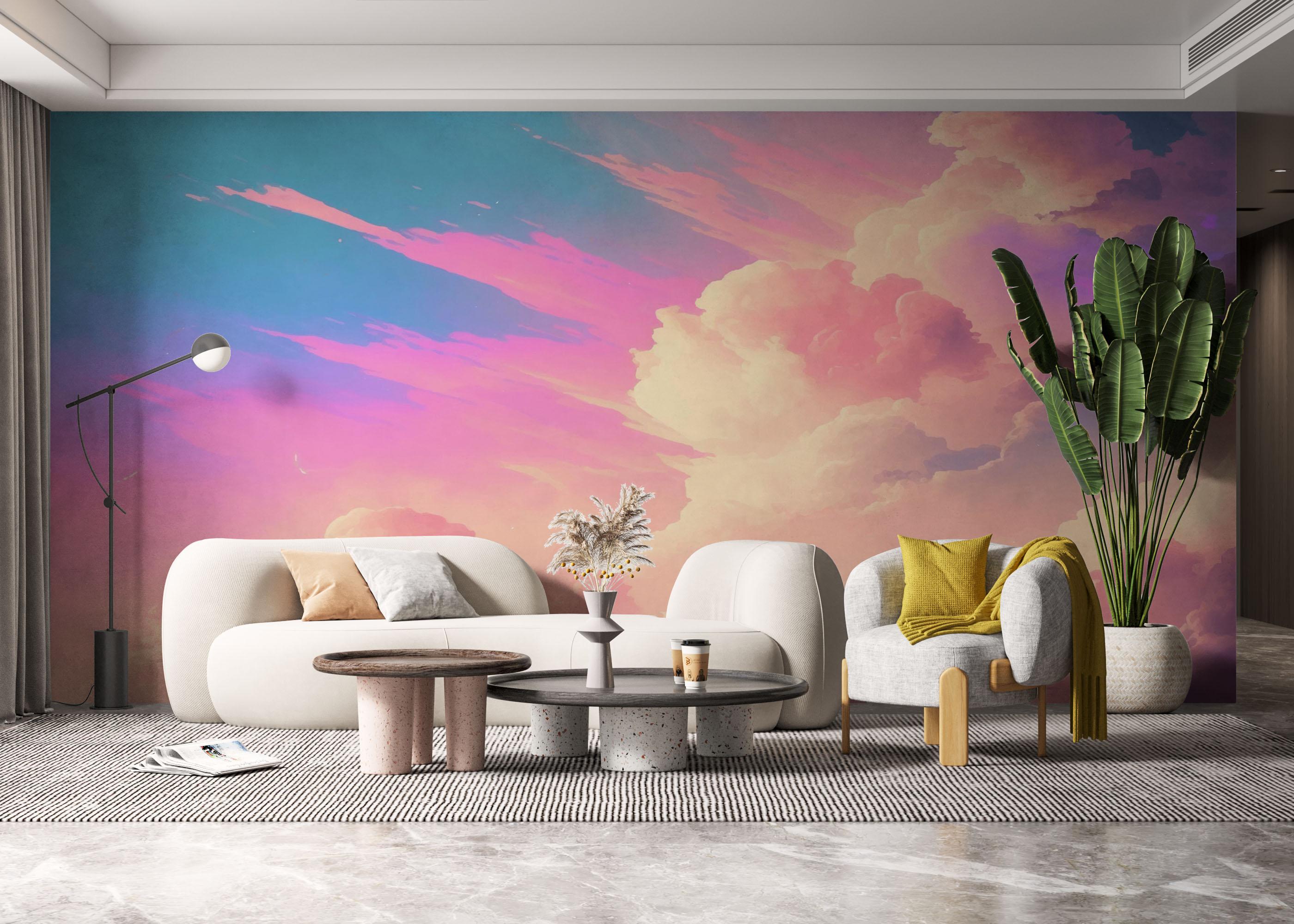 Fototapeta Pink Cream Cloud mockup 6