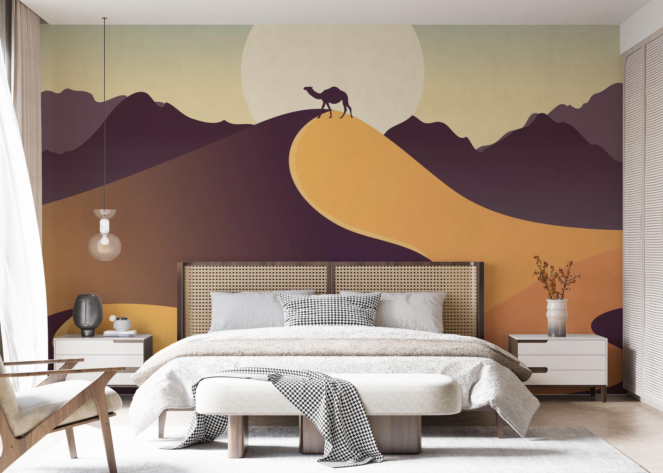 Fototapeta Cream Purple Desert mockup 7