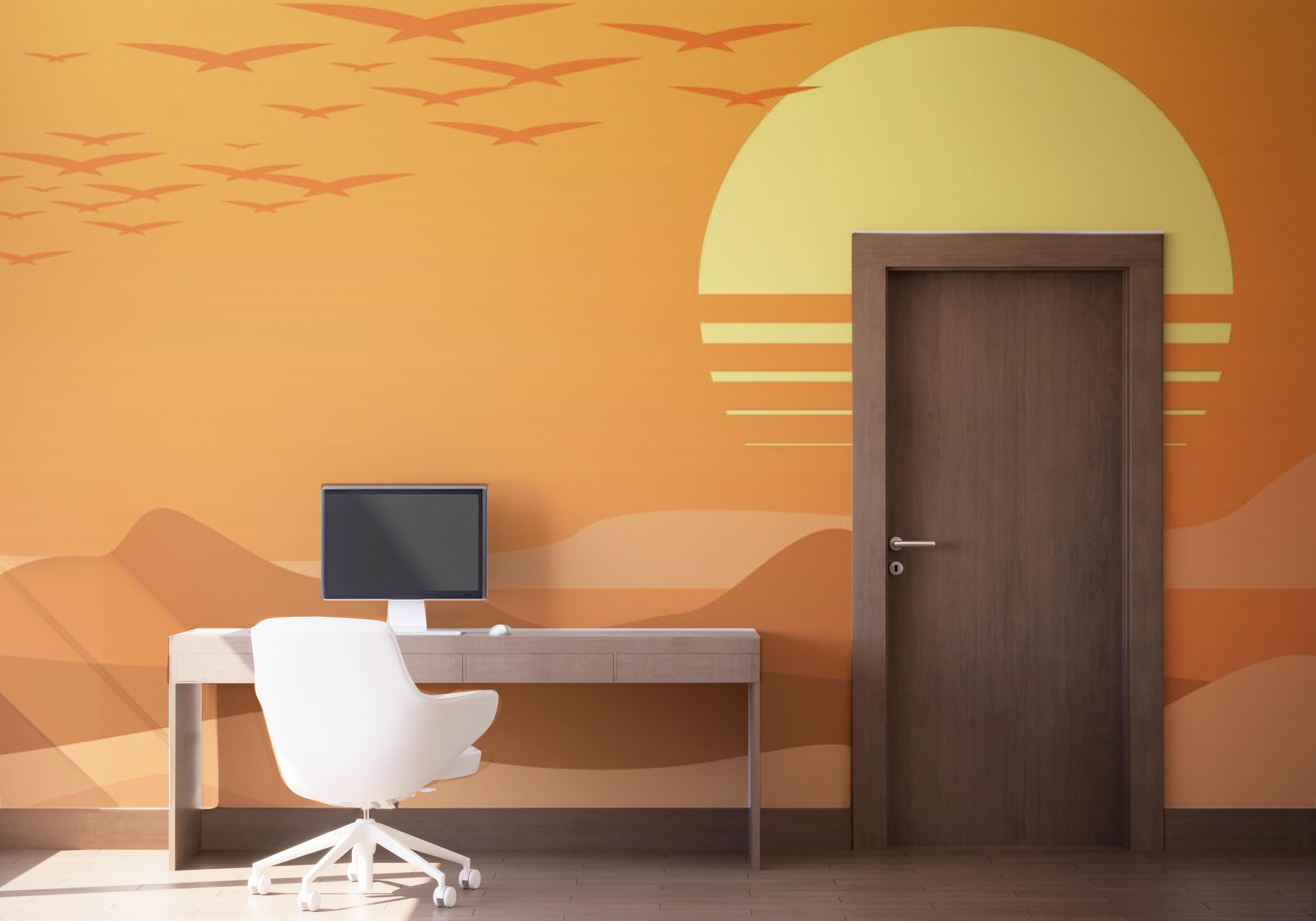 Fototapeta Afternoon Desert mockup 1