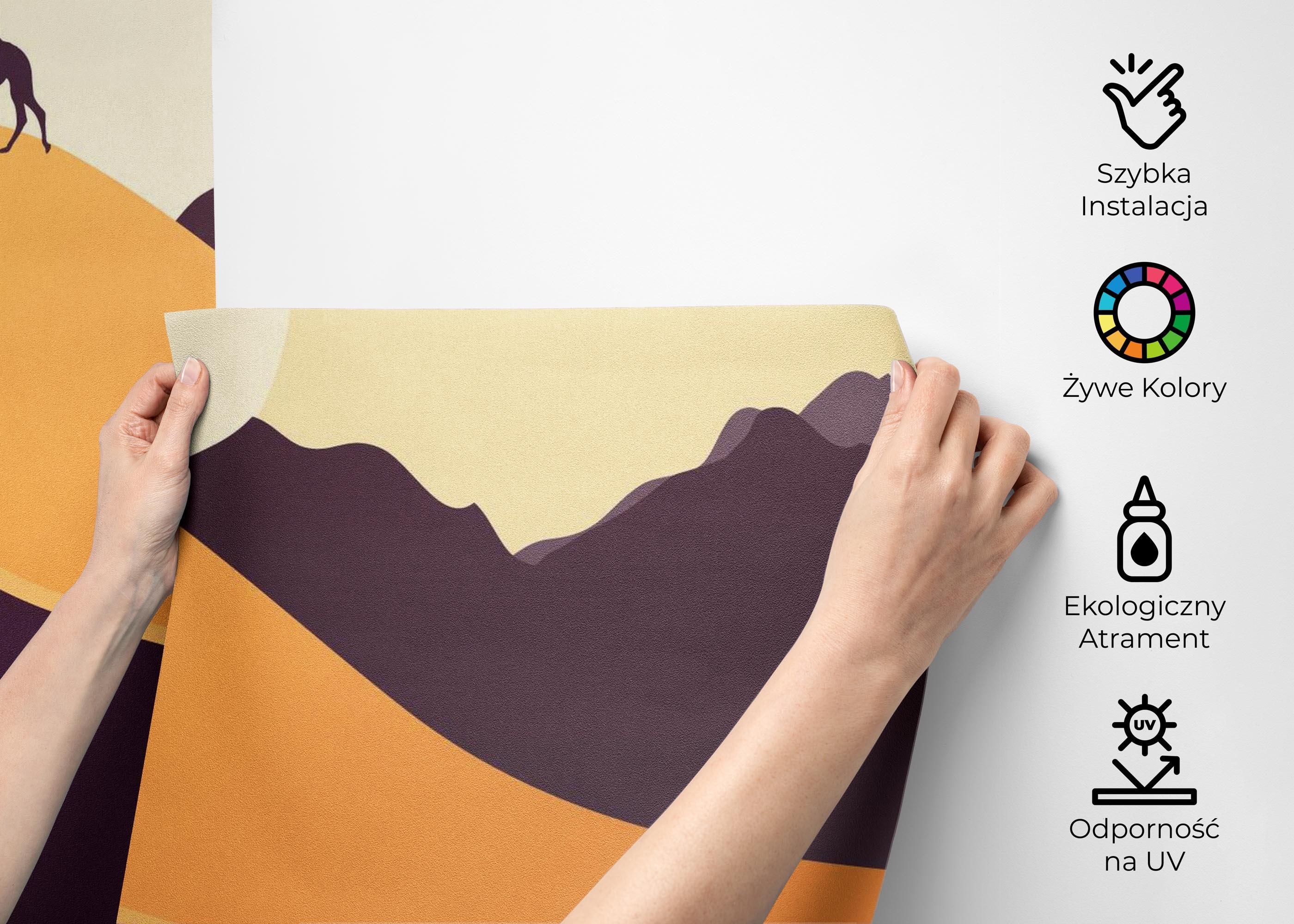 Fototapeta Cream Purple Desert mockup 2