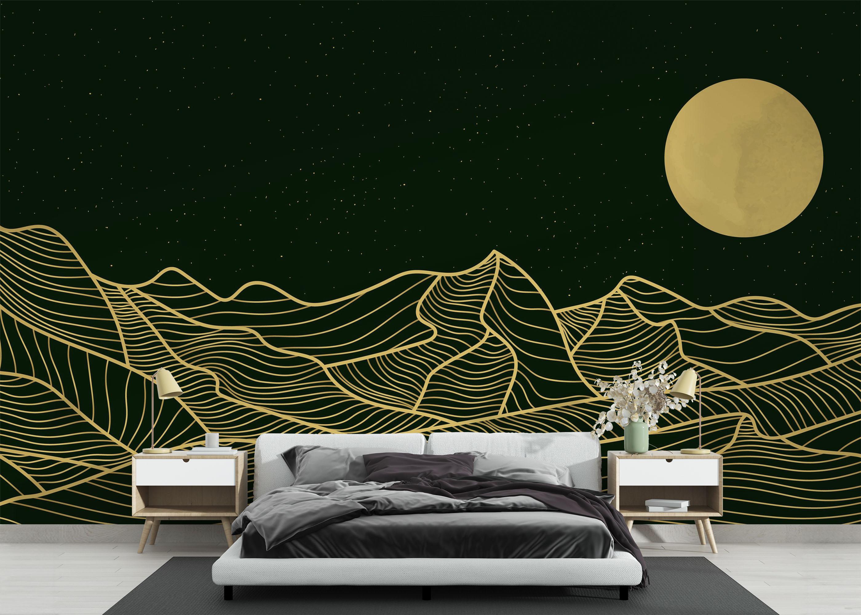 Fototapeta Green Gold Desert mockup 3