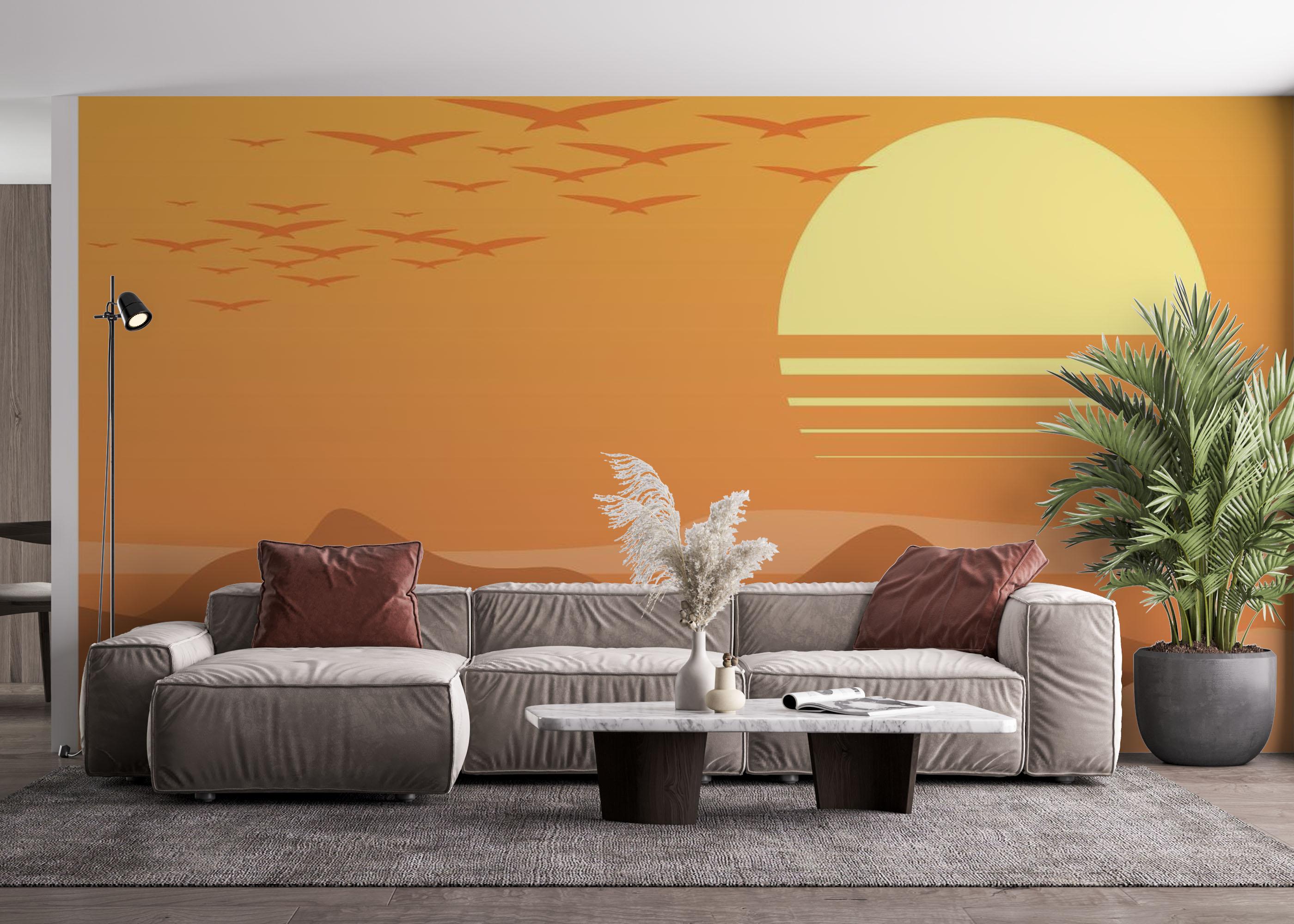 Fototapeta Afternoon Desert mockup 4