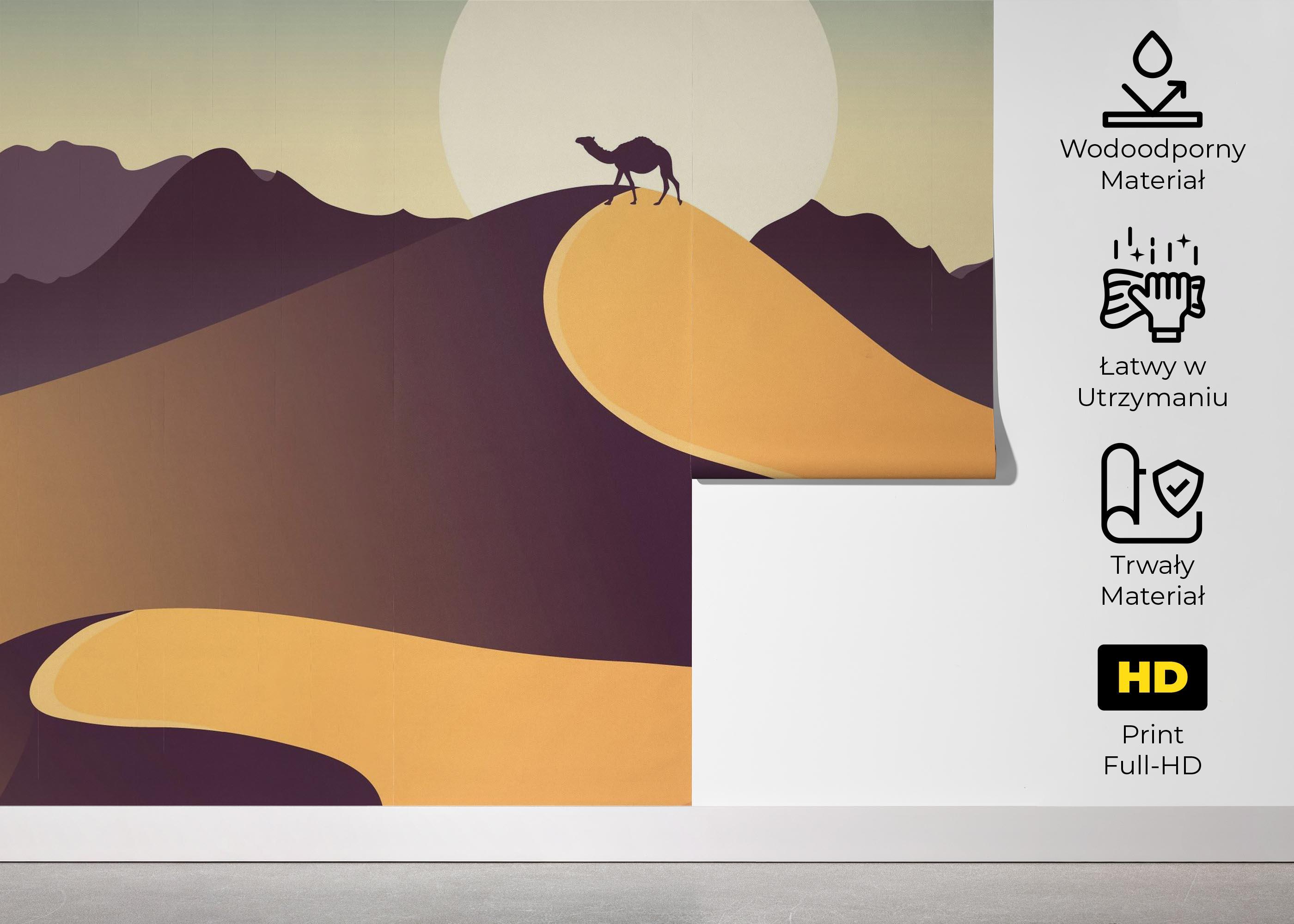 Fototapeta Cream Purple Desert mockup 5