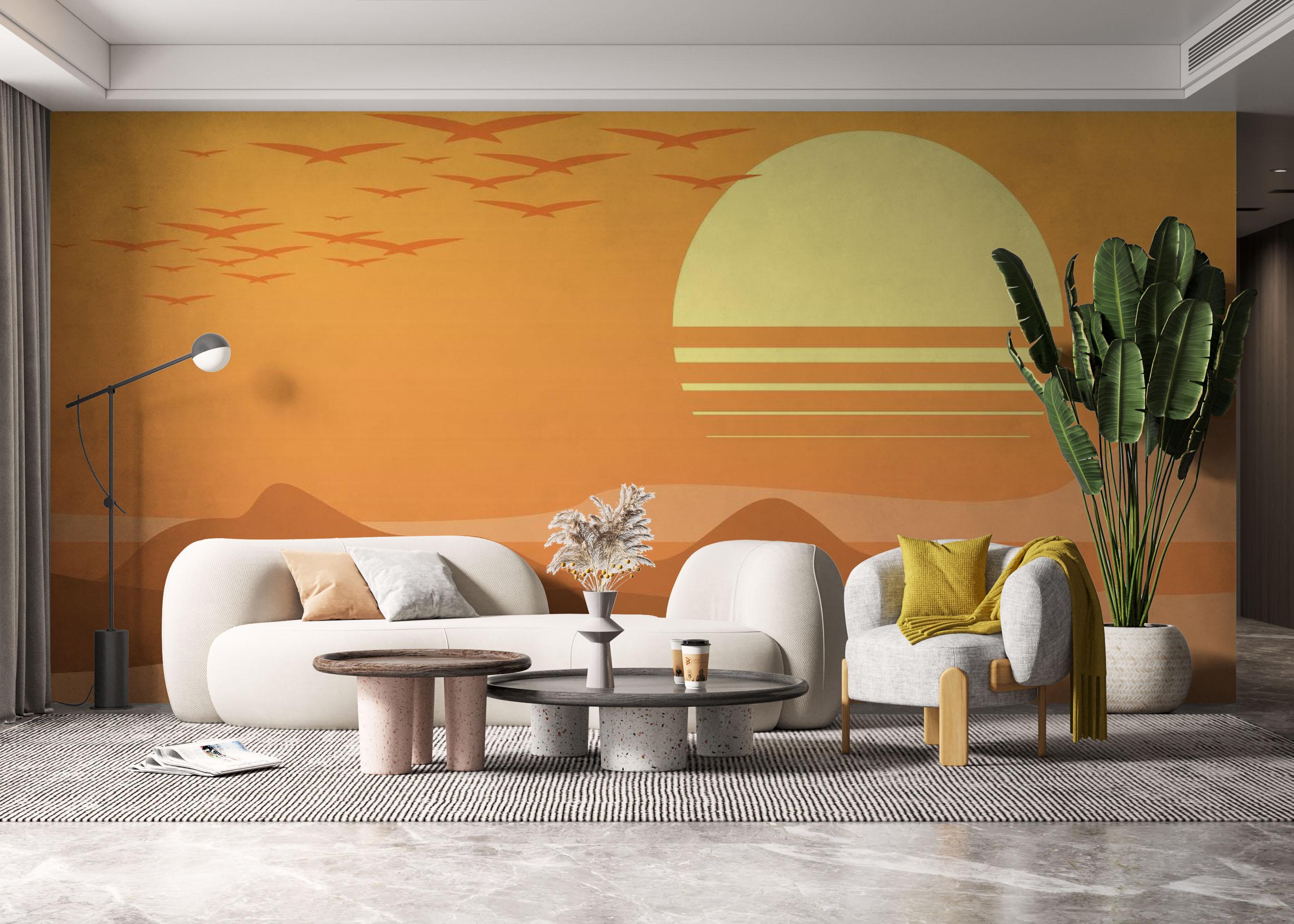 Fototapeta Afternoon Desert mockup 6