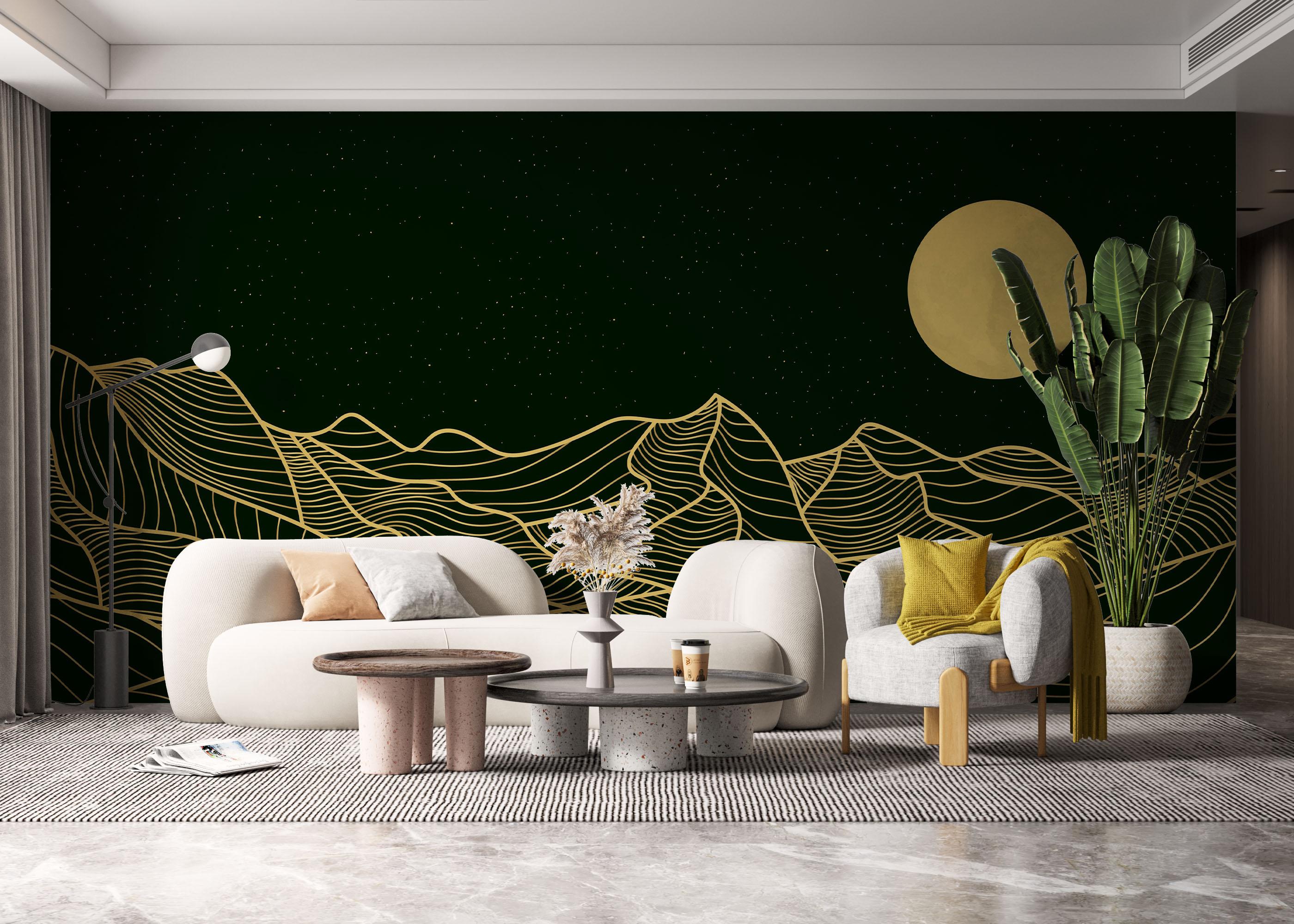 Fototapeta Green Gold Desert mockup 6