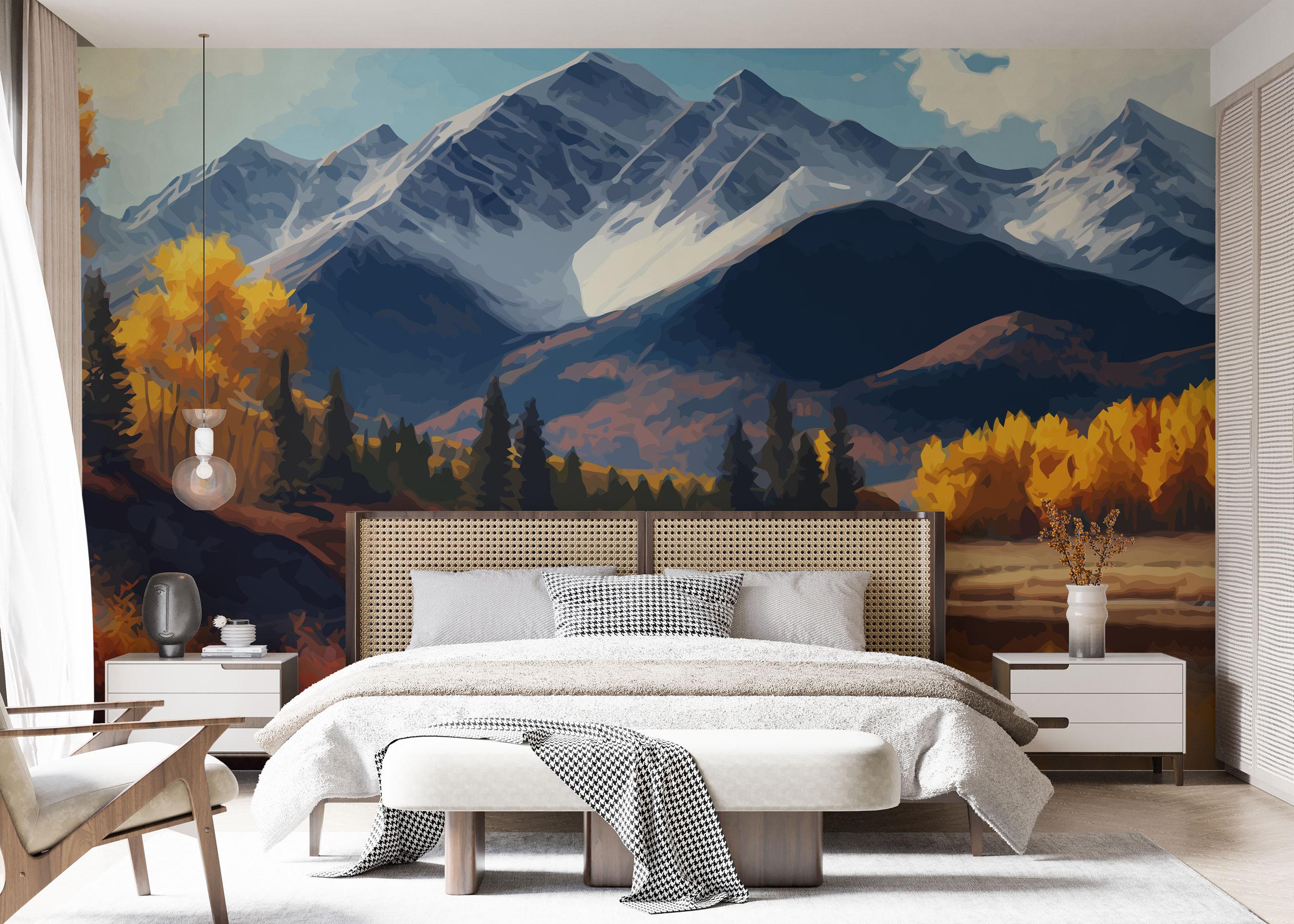 Fototapeta Mountain Autumn Tree mockup 7